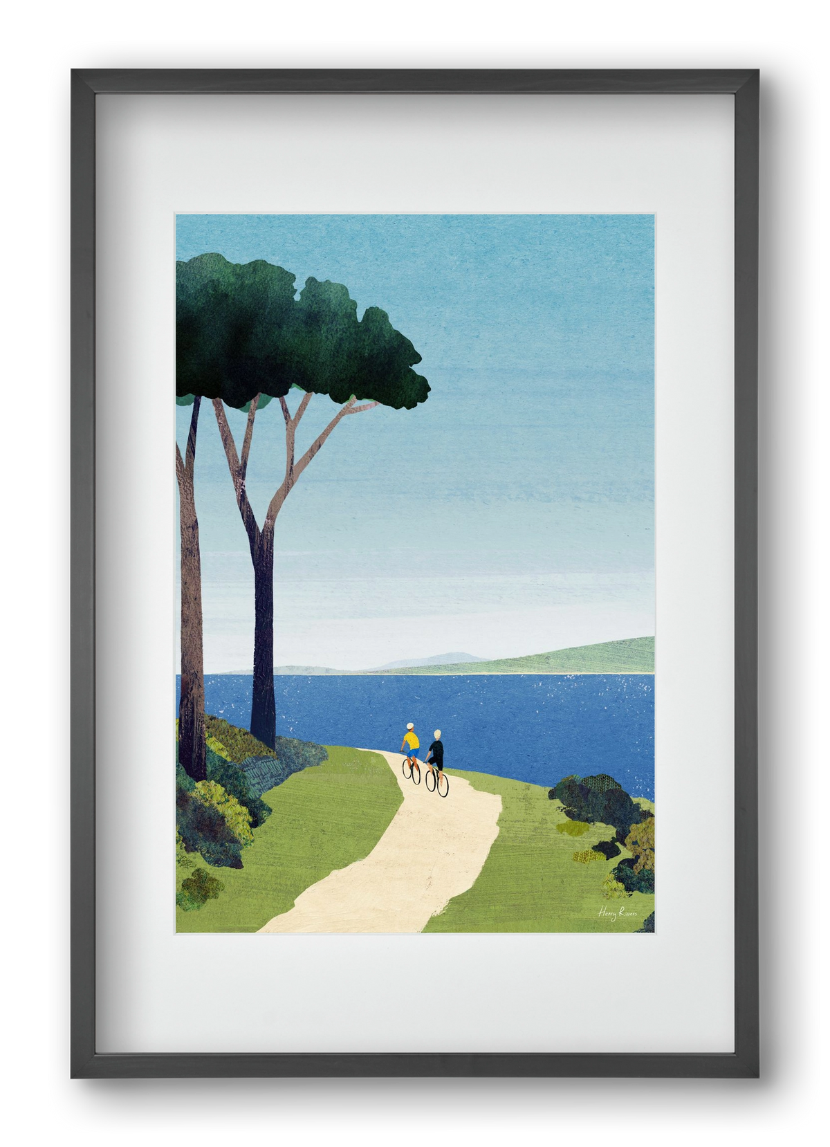 Bike ride, 40x60 cm (30x45 cm), Fekete keret, paszpartuval