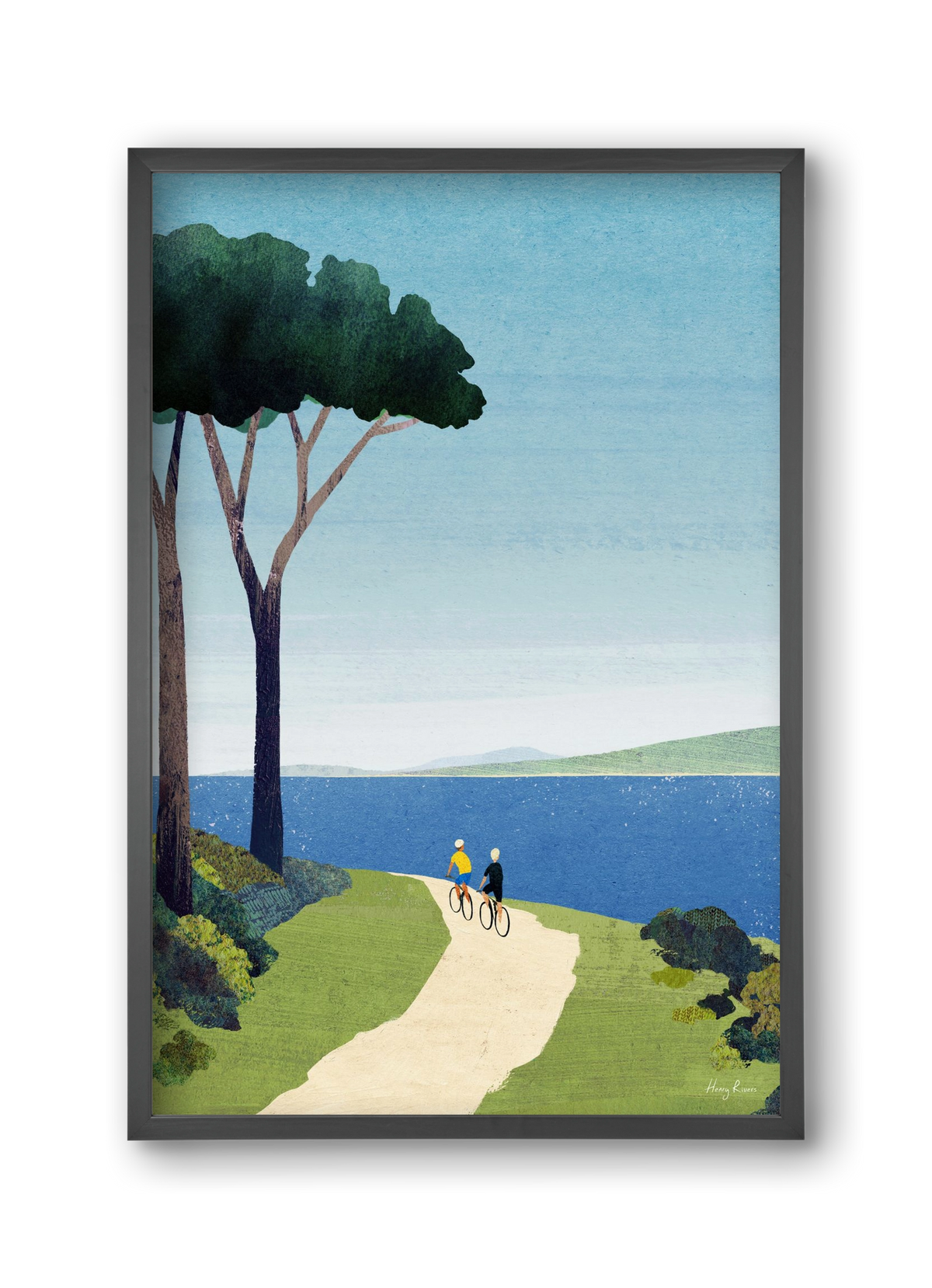 Bike ride, 30x45 cm (30x45 cm), Fekete keret