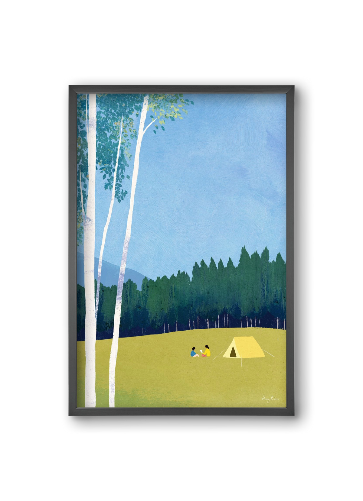 Camping trip, 20x30 cm (20x30 cm), Fekete keret