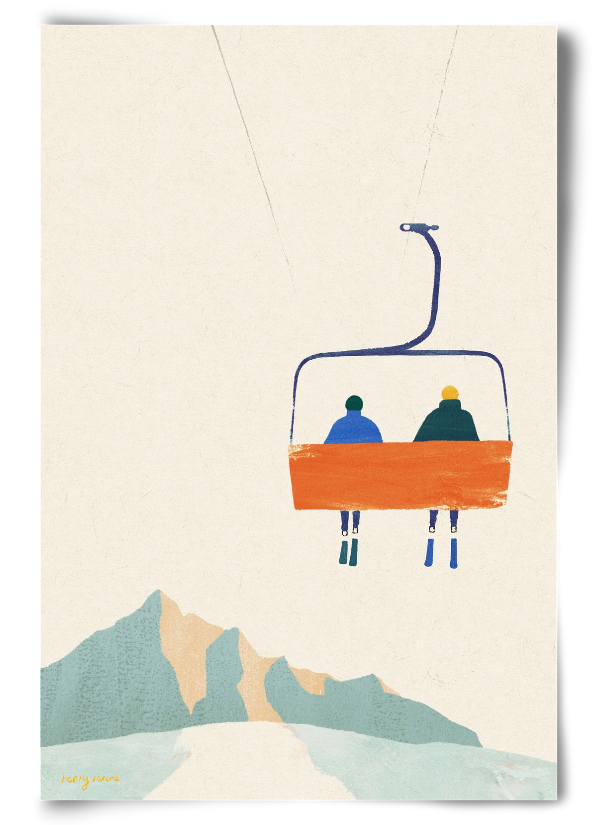 Chairlift, 60x90 cm, Keret nélkül