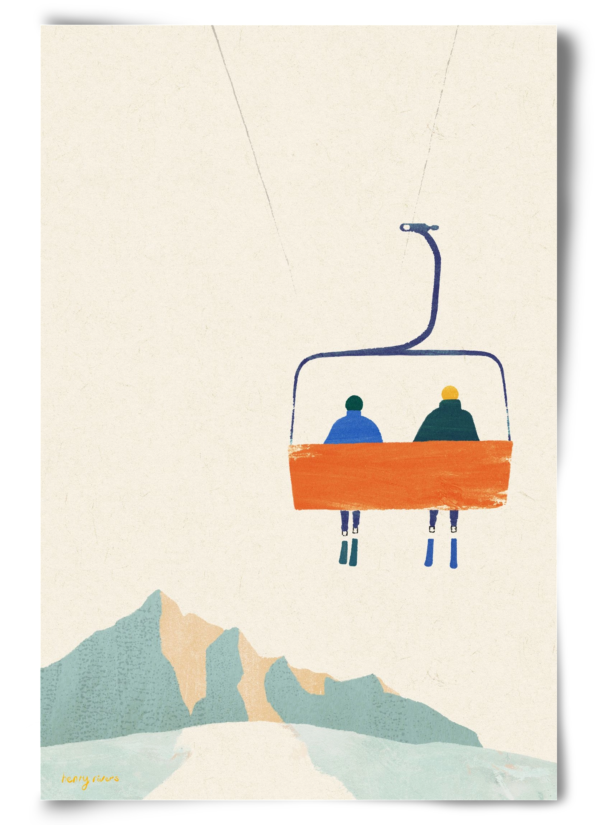 Chairlift, 60x90 cm, Keret nélkül