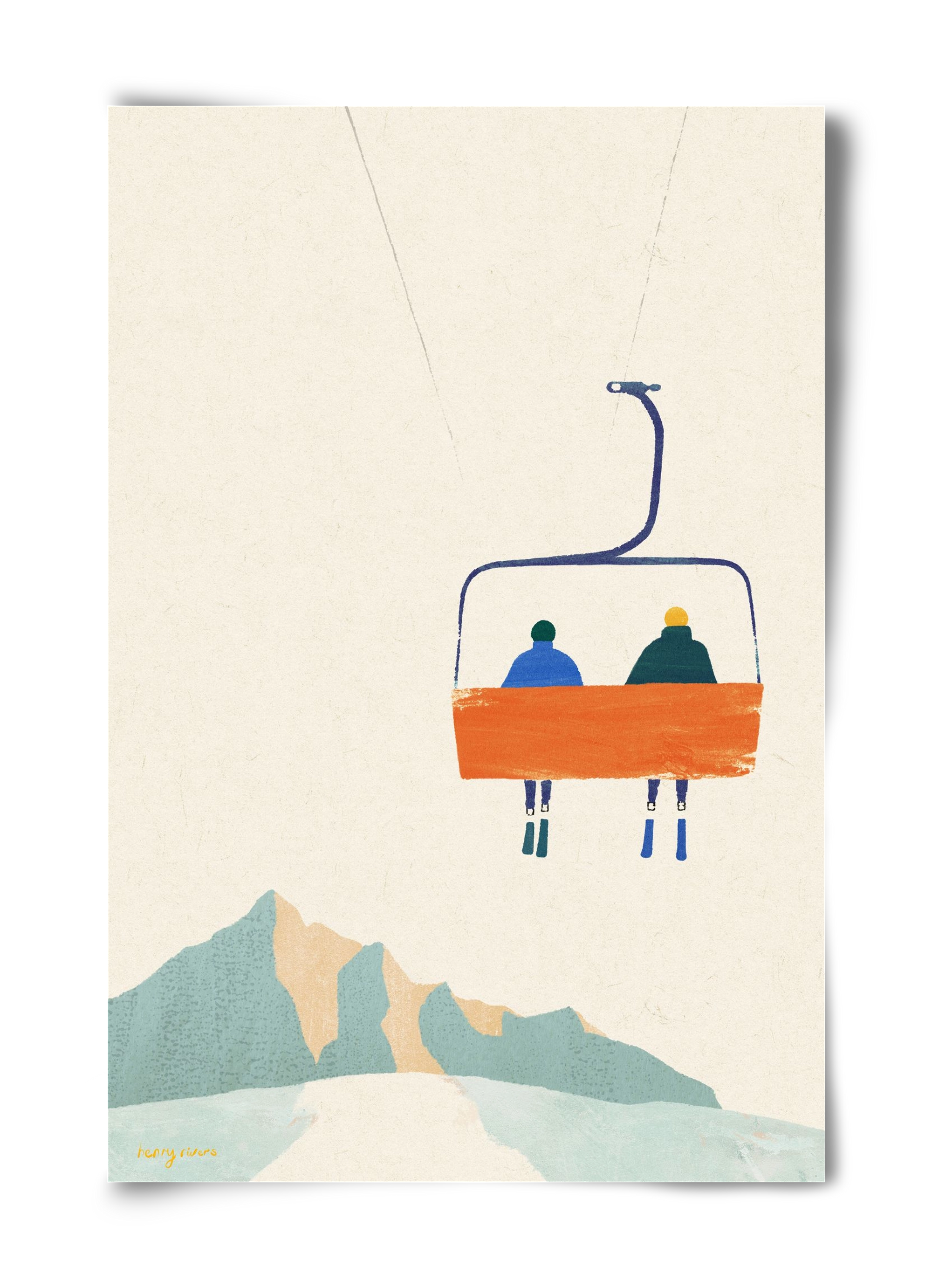 Chairlift, 40x60 cm, Keret nélkül