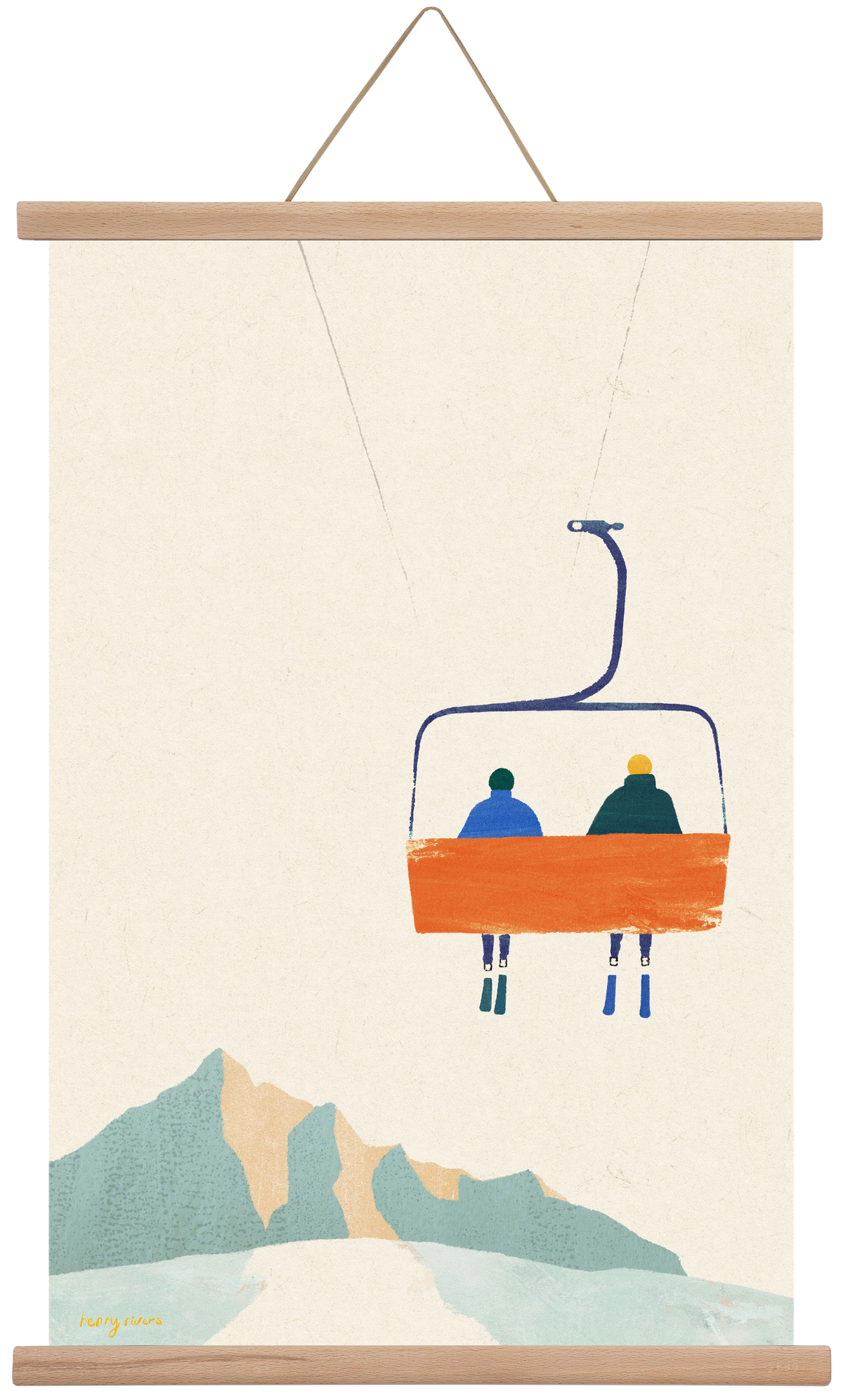 Chairlift, 40x60 cm (40x60 cm), Tölgy akasztó