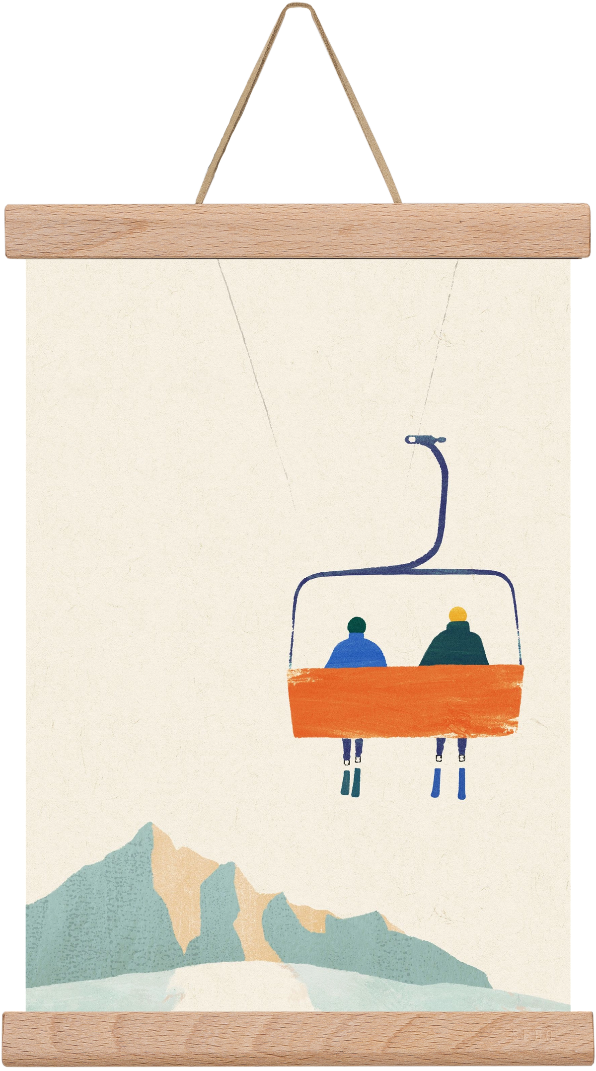 Chairlift, 20x30 cm (20x30 cm), Tölgy akasztó