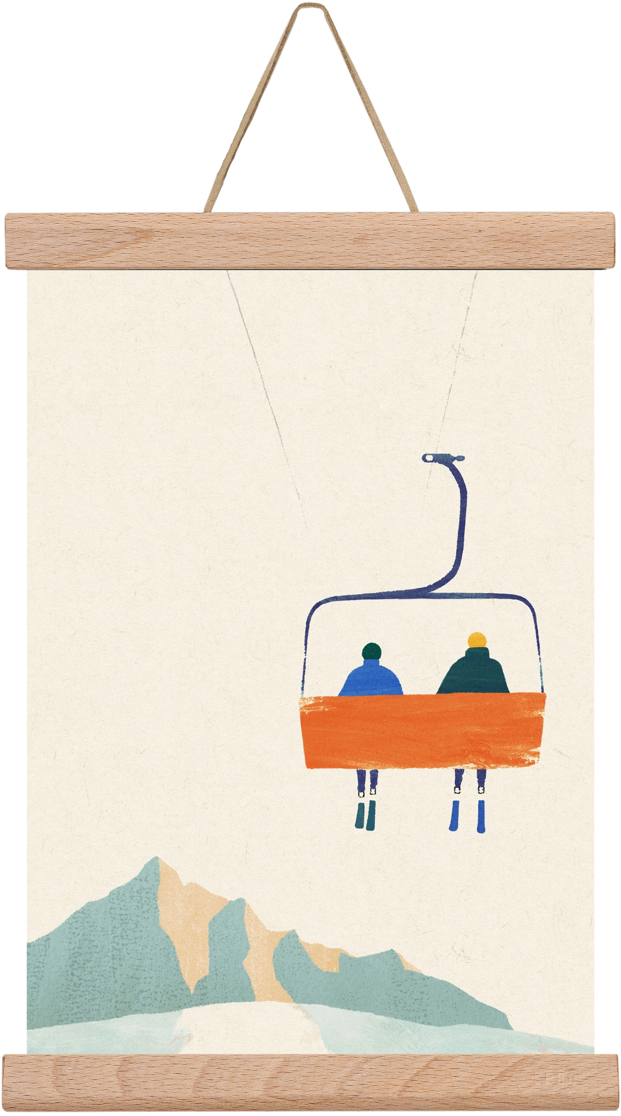 Chairlift, 20x30 cm (20x30 cm), Tölgy akasztó
