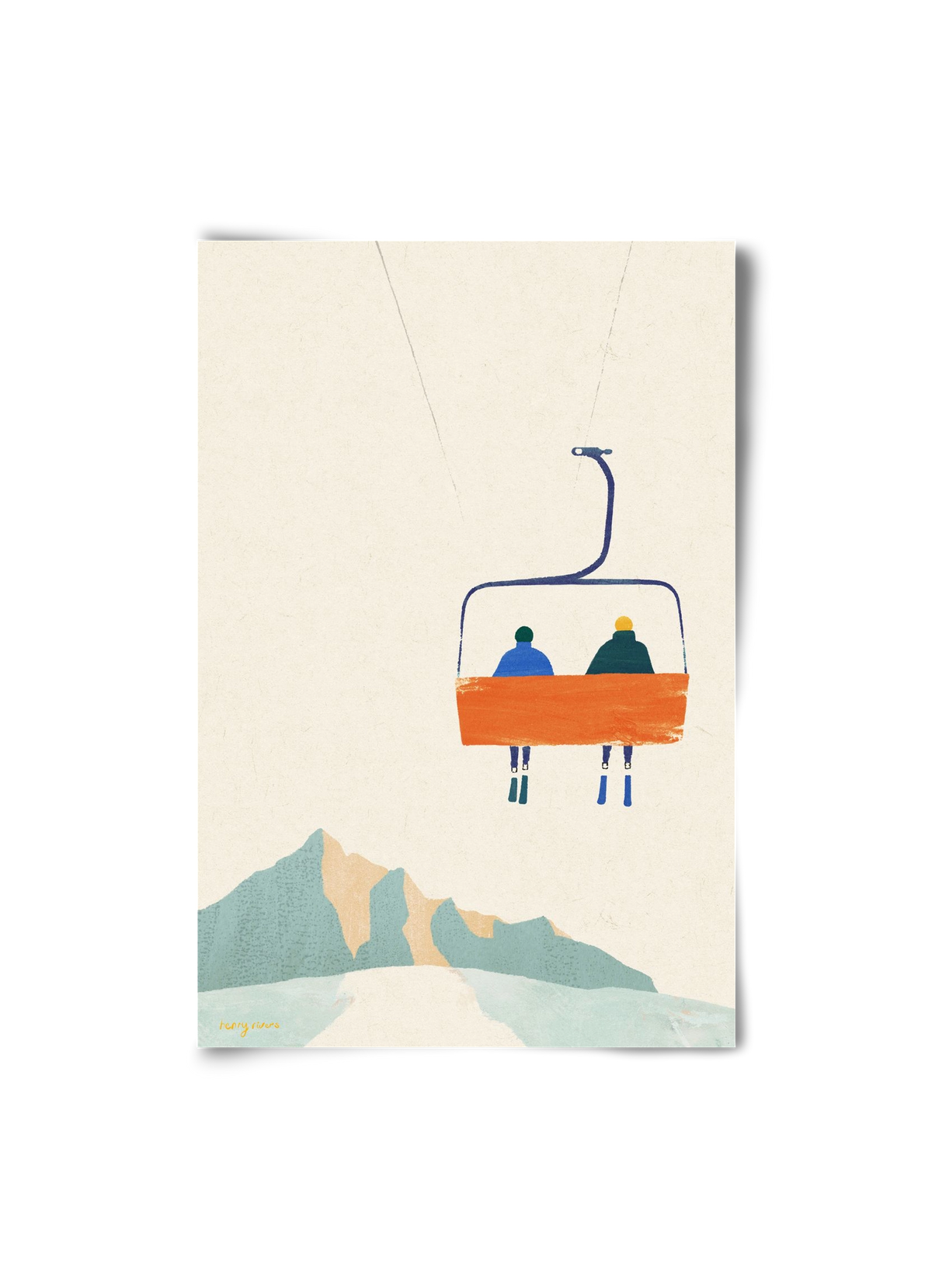 Chairlift, 20x30 cm, Keret nélkül