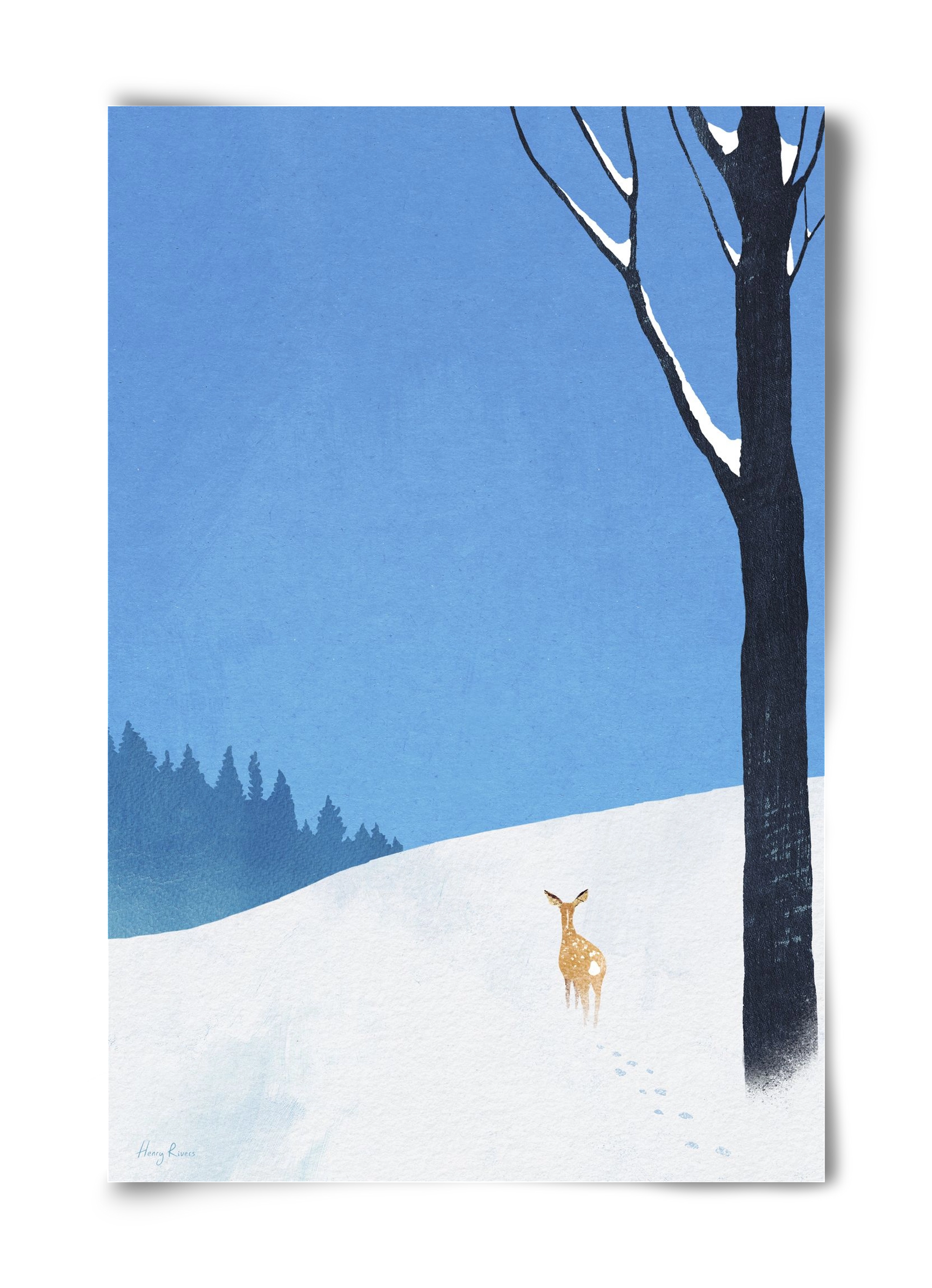 Deer, 40x60 cm, Keret nélkül