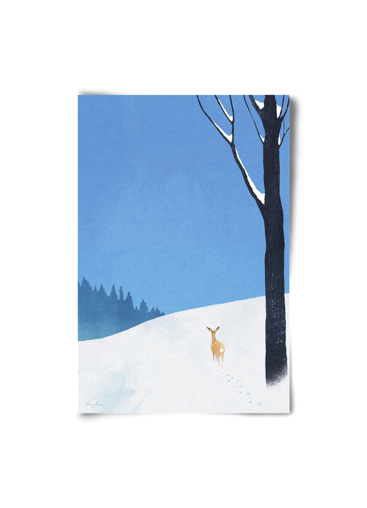 Deer, 20x30 cm, Keret nélkül