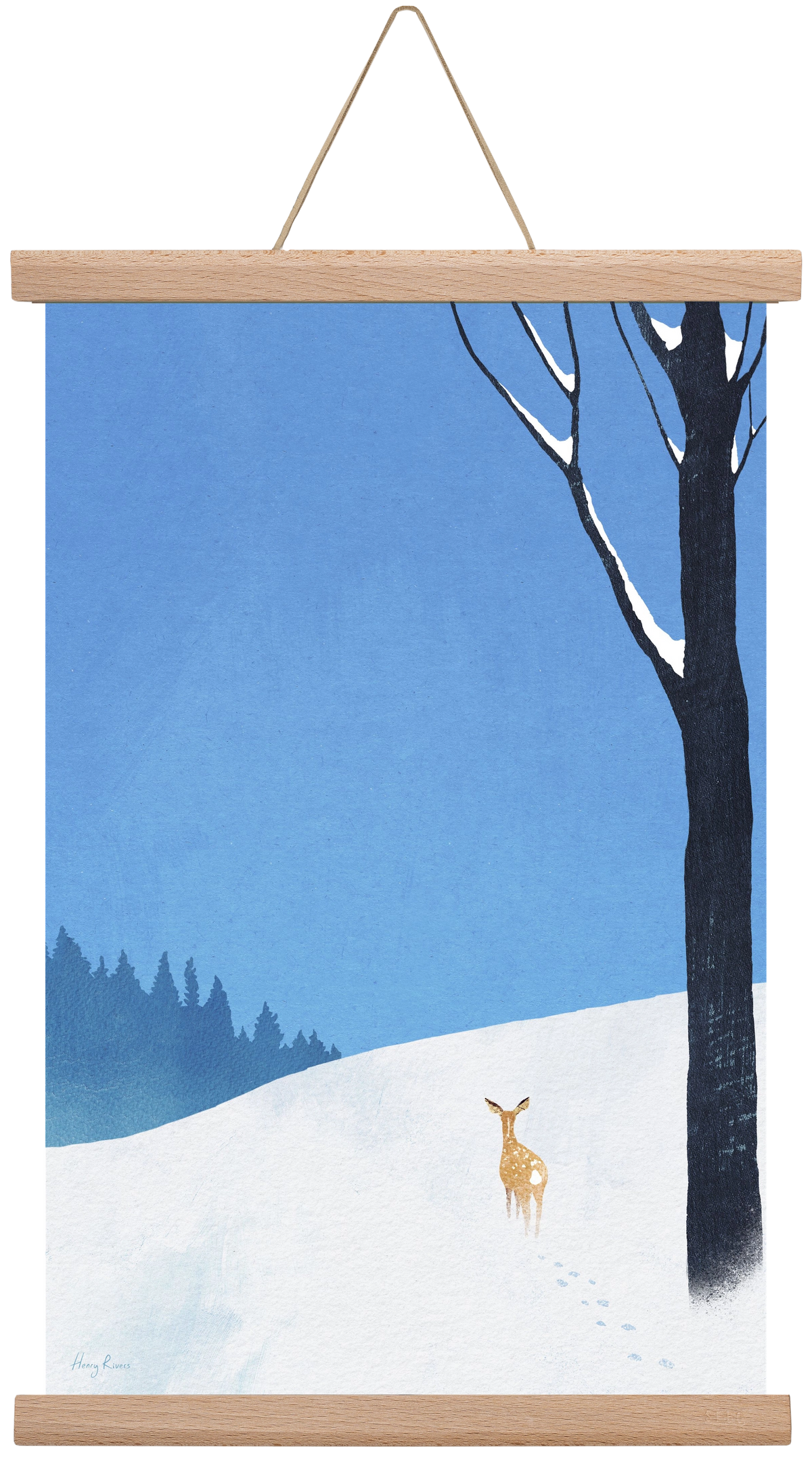 Deer, 30x45 cm (30x45 cm), Tölgy akasztó