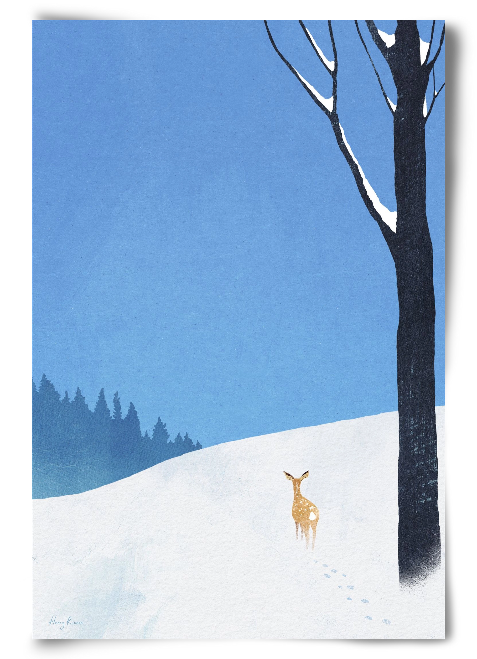 Deer, 60x90 cm, Keret nélkül