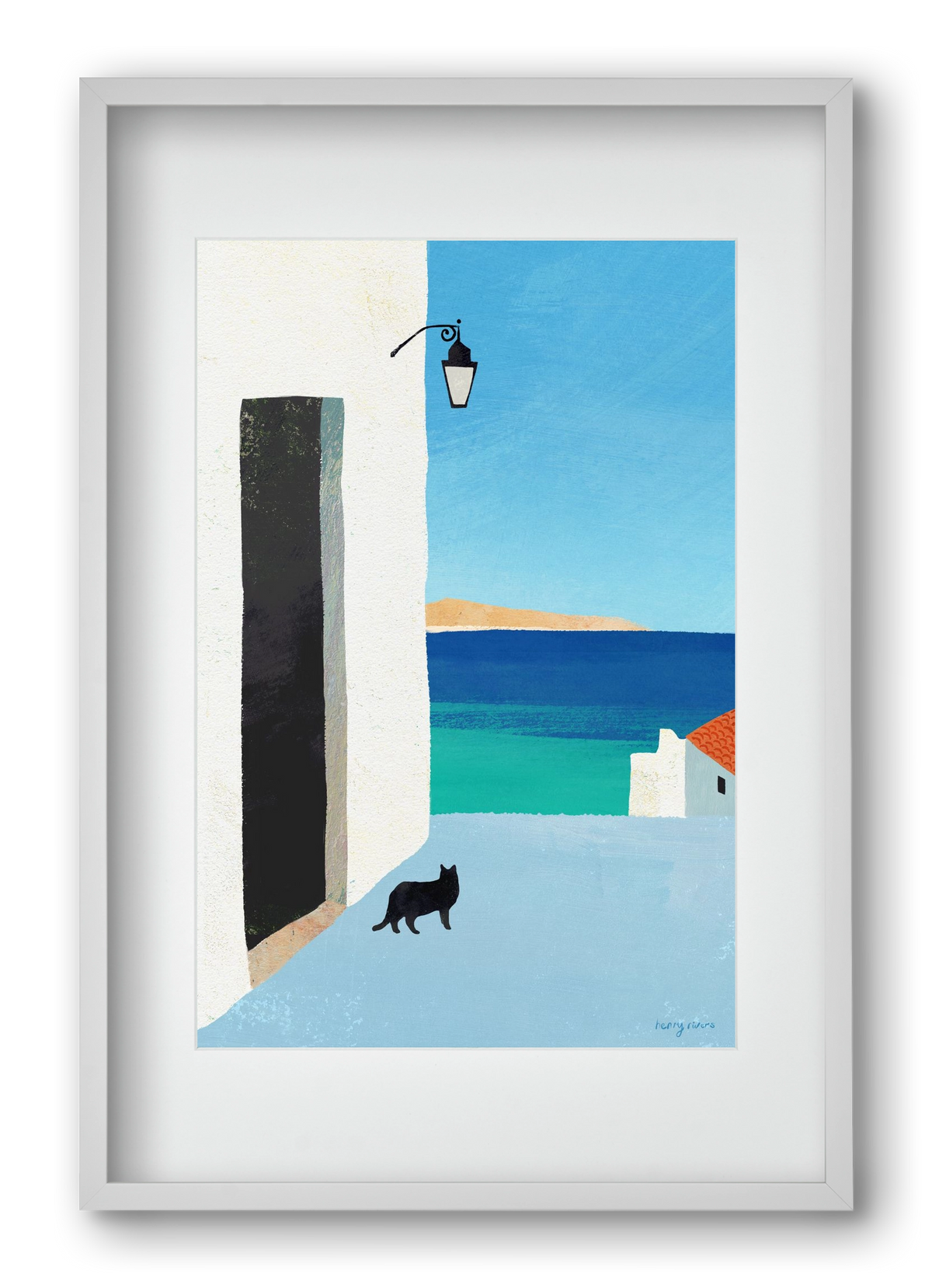 Are you following me?, 40x60 cm (30x45 cm), Fehér keret, paszpartuval