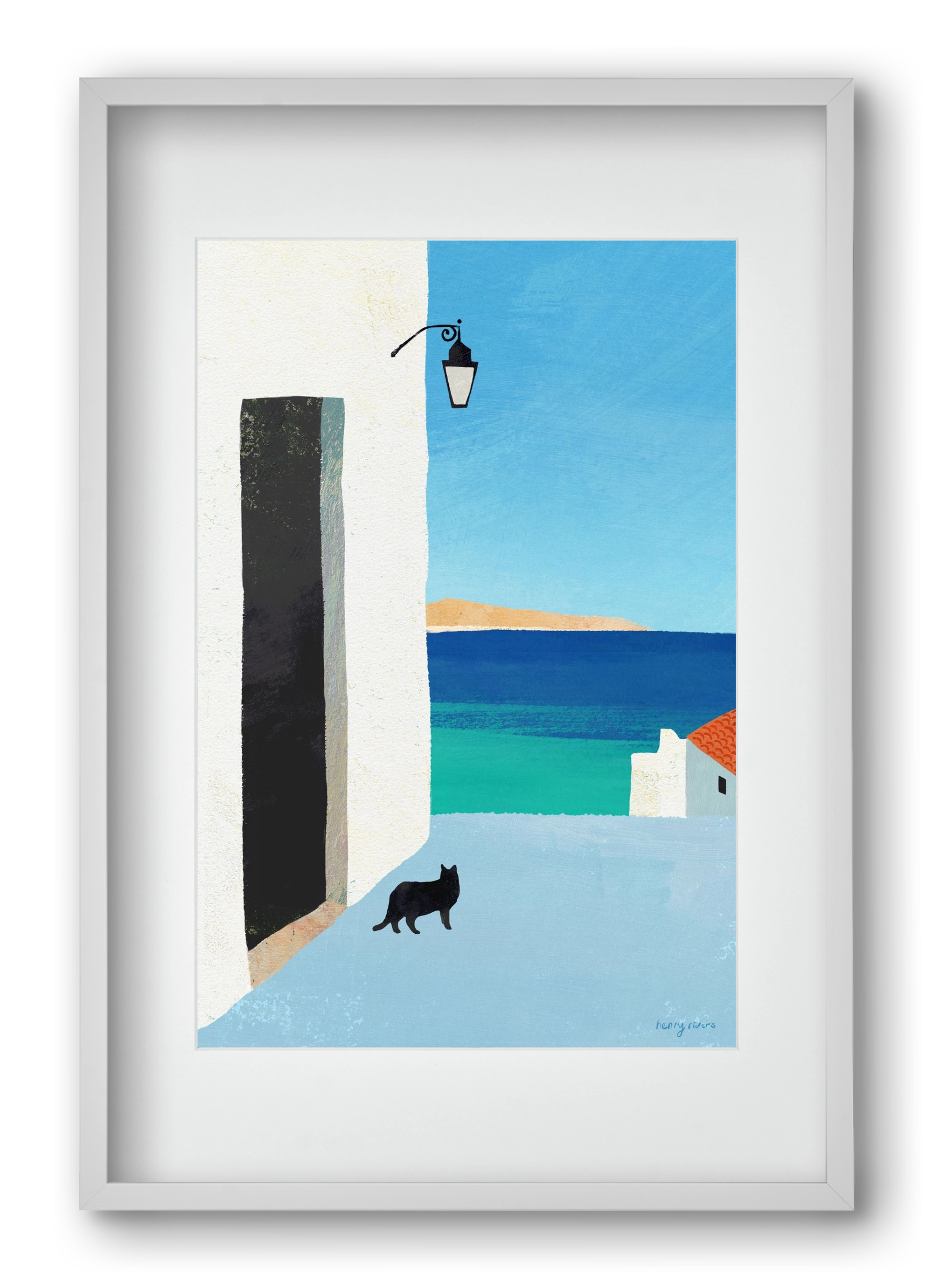 Are you following me?, 40x60 cm (30x45 cm), Fehér keret, paszpartuval