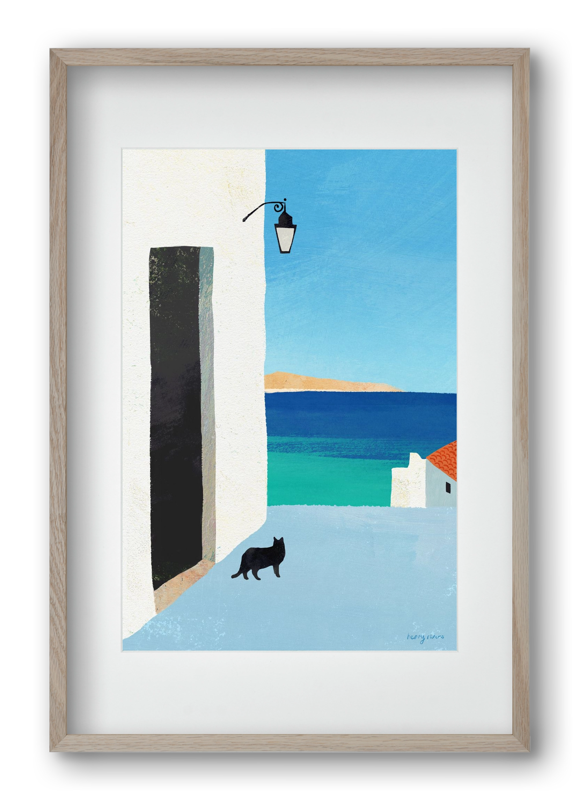 Are you following me?, 40x60 cm (30x45 cm), Tölgy keret, paszpartuval