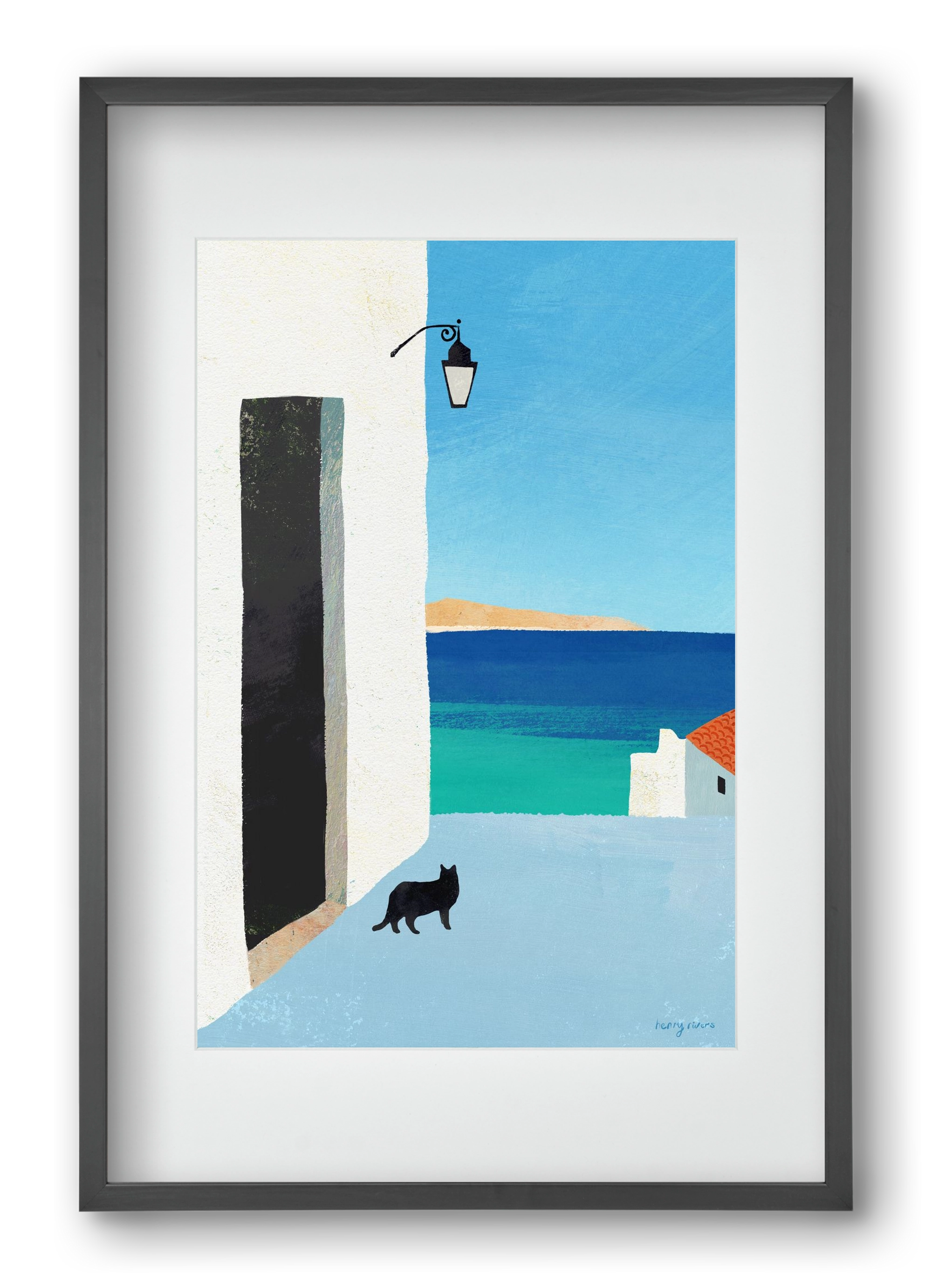 Are you following me?, 40x60 cm (30x45 cm), Fekete keret, paszpartuval