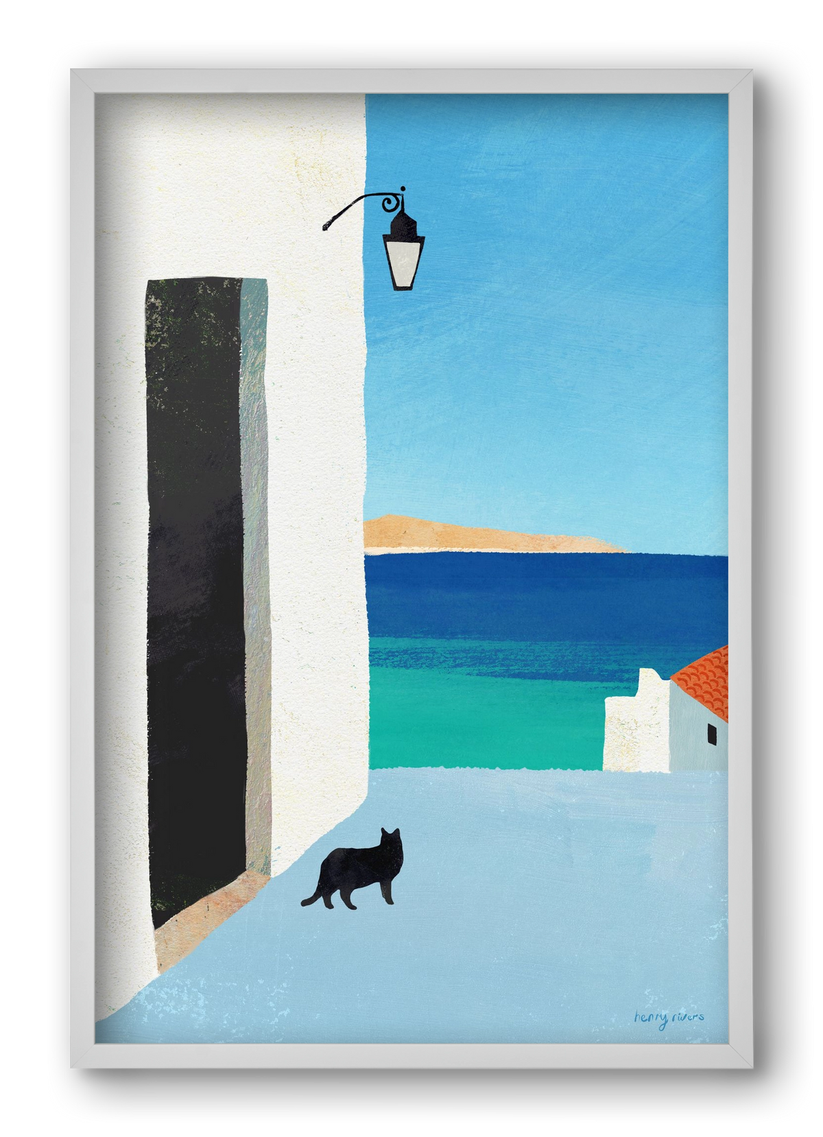 Are you following me?, 40x60 cm (40x60 cm), Fehér keret