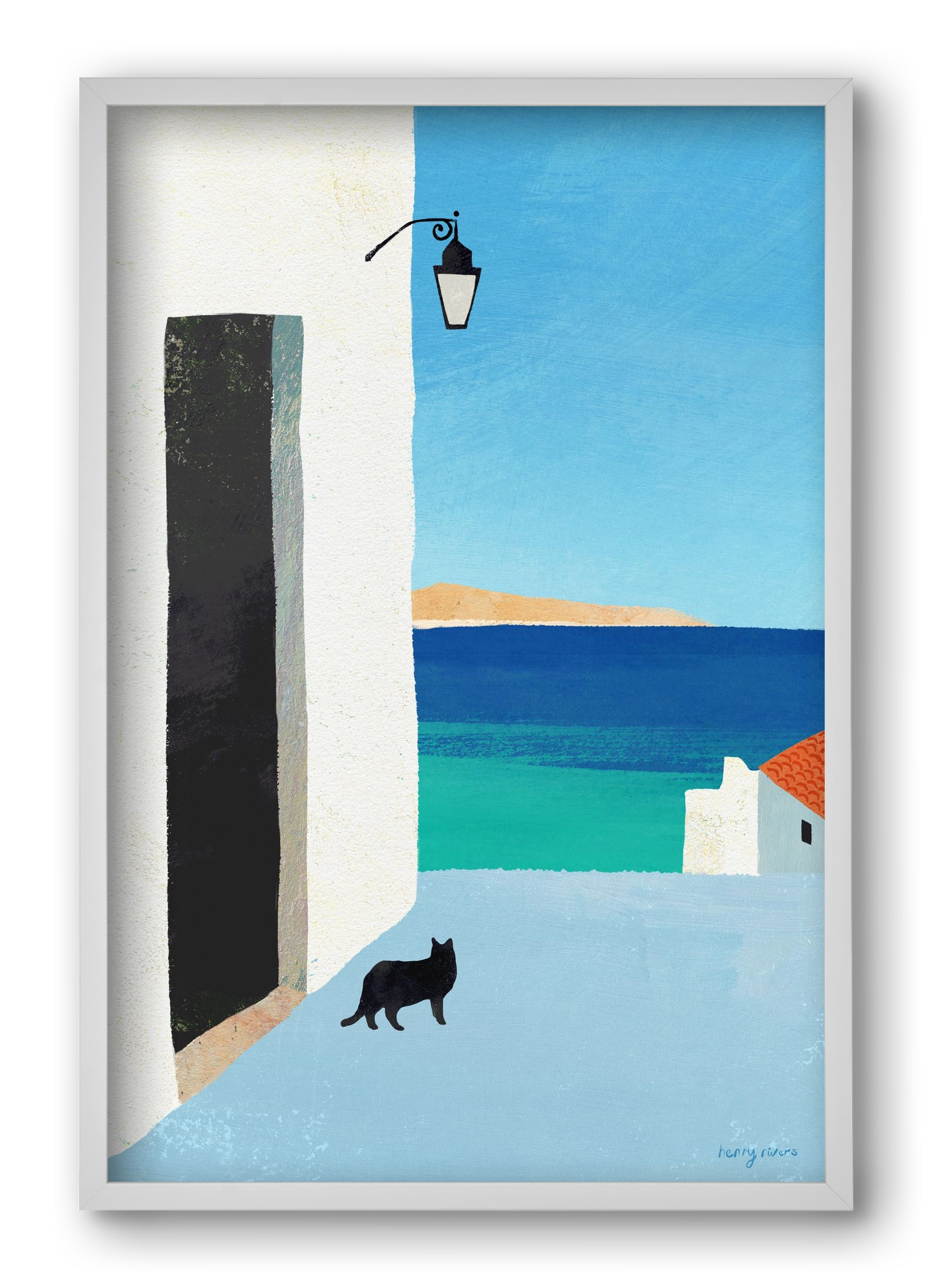 Are you following me?, 40x60 cm (40x60 cm), Fehér keret