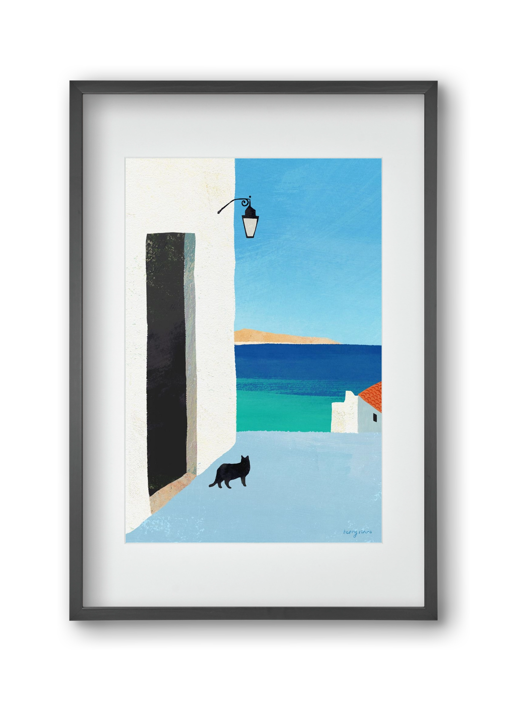 Are you following me?, 30x45 cm (20x30 cm), Fekete keret, paszpartuval