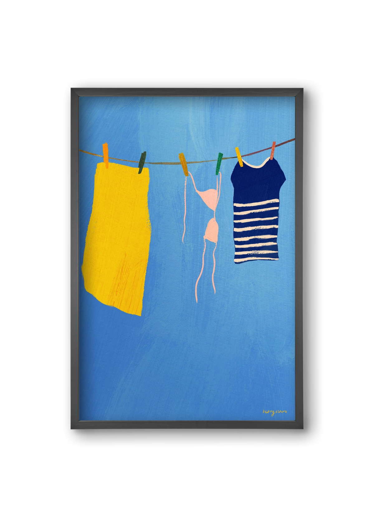 Laundry, 20x30 cm (20x30 cm), Fekete keret