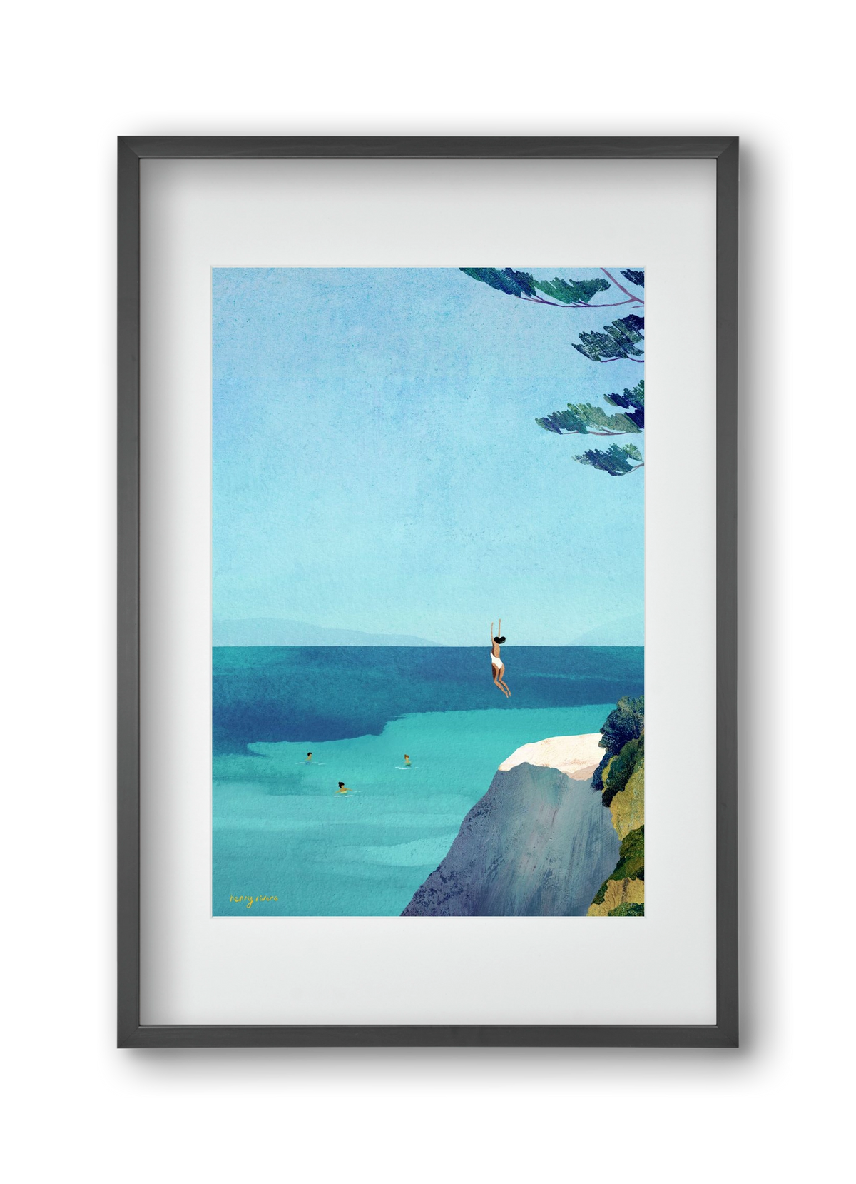 Leap, 30x45 cm (20x30 cm), Fekete keret, paszpartuval