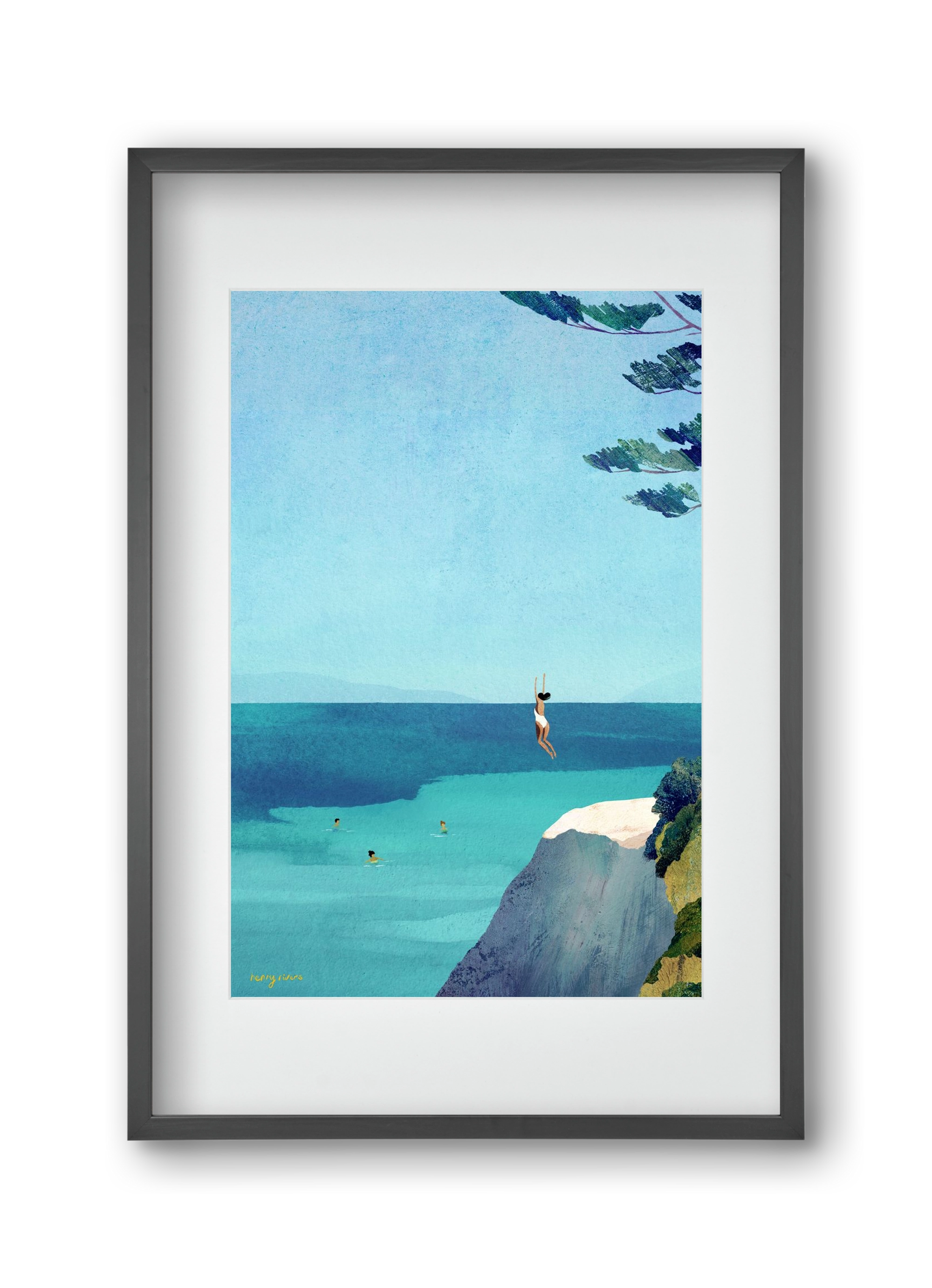 Leap, 30x45 cm (20x30 cm), Fekete keret, paszpartuval