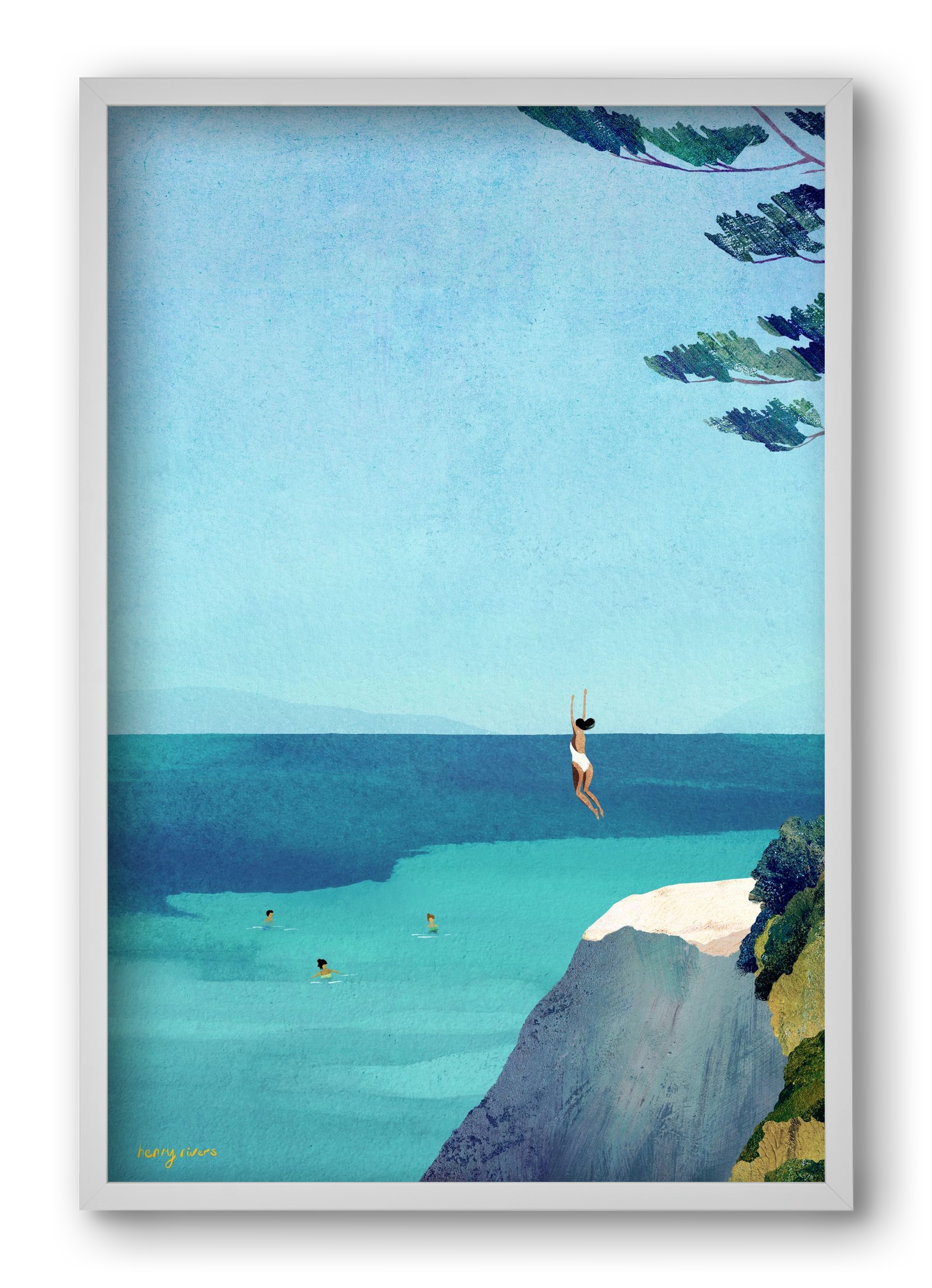 Leap, 40x60 cm (40x60 cm), Fehér keret