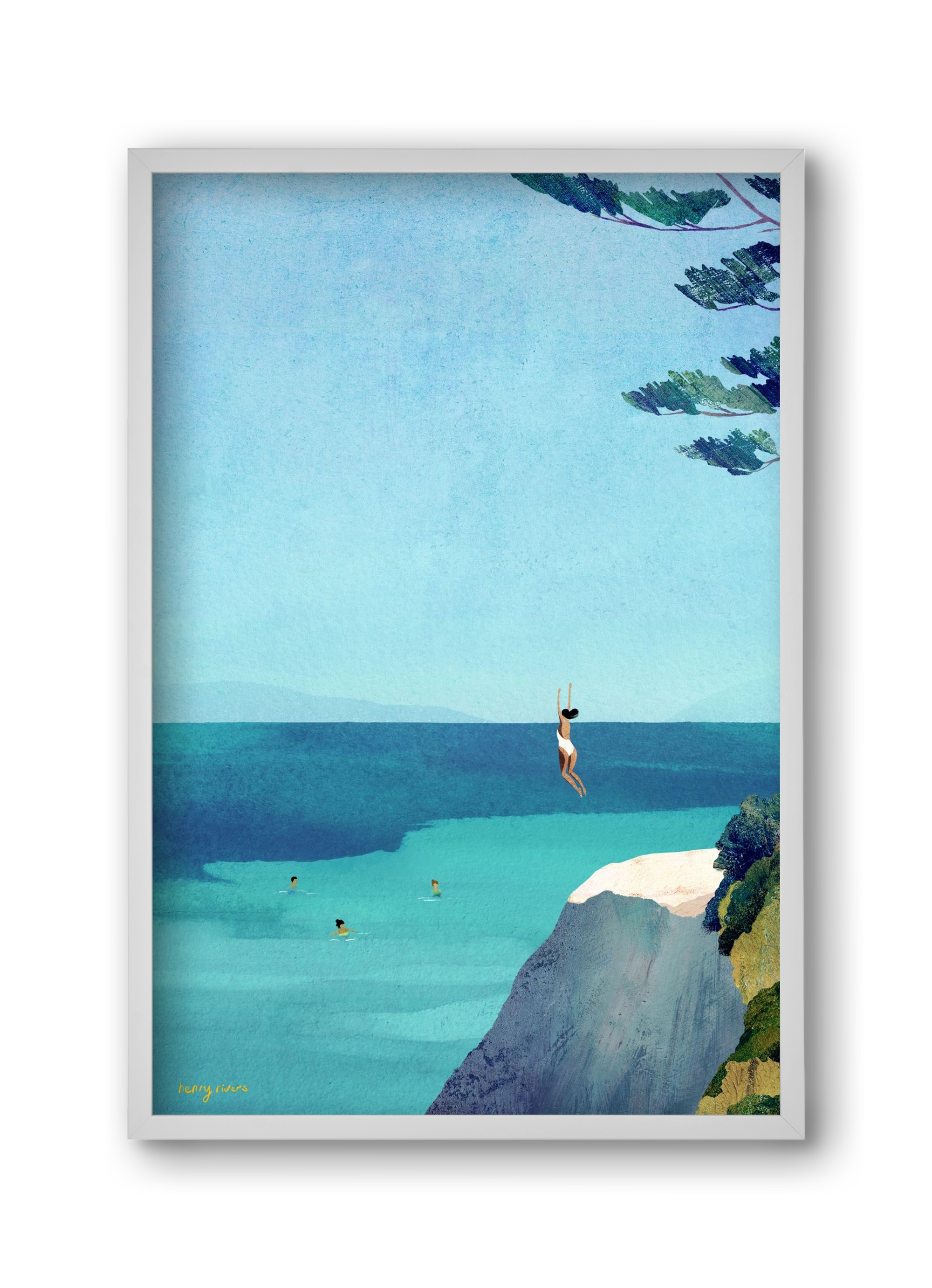 Leap, 30x45 cm (30x45 cm), Fehér keret