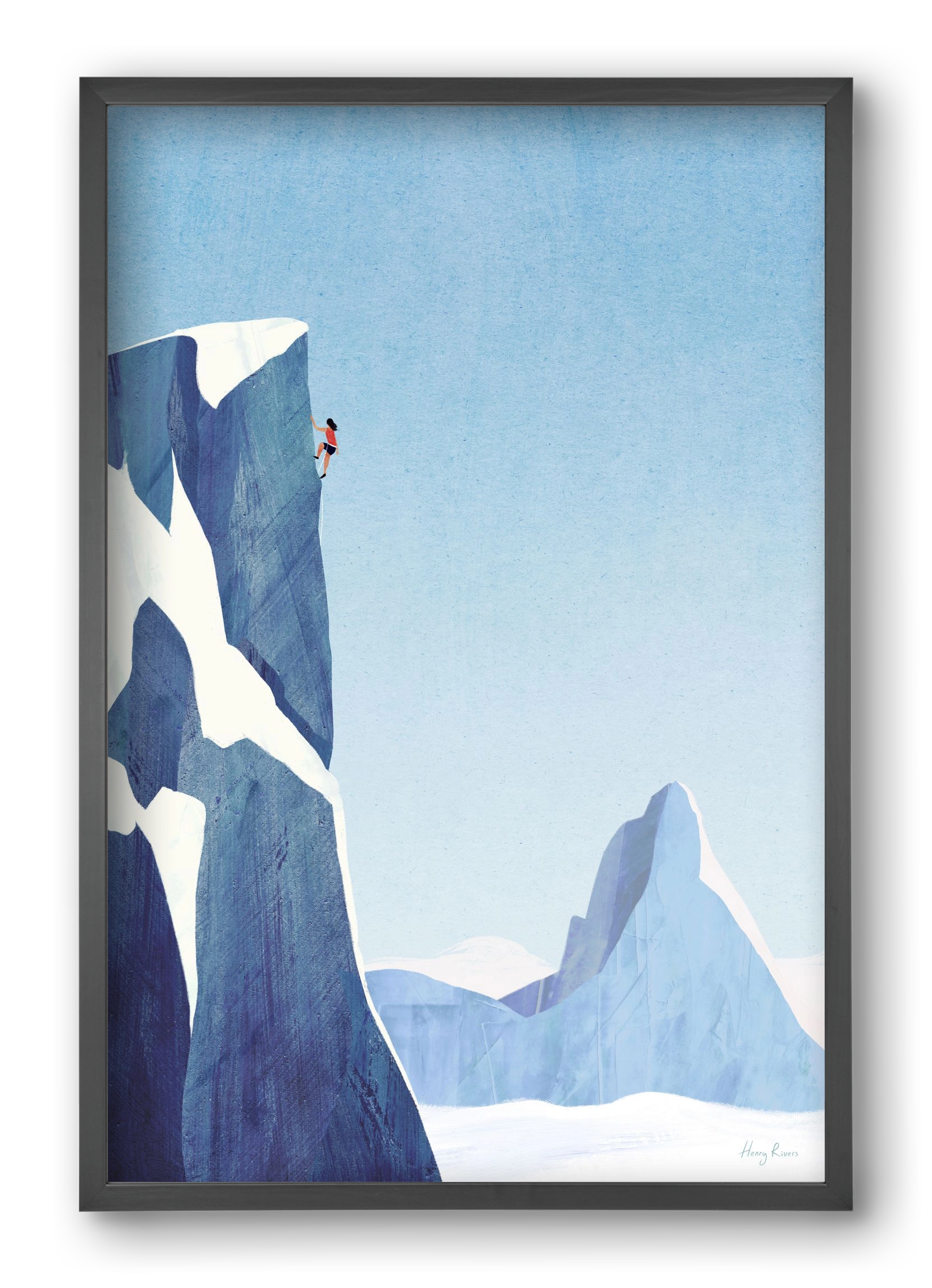 Mountain climb, 40x60 cm (40x60 cm), Fekete keret