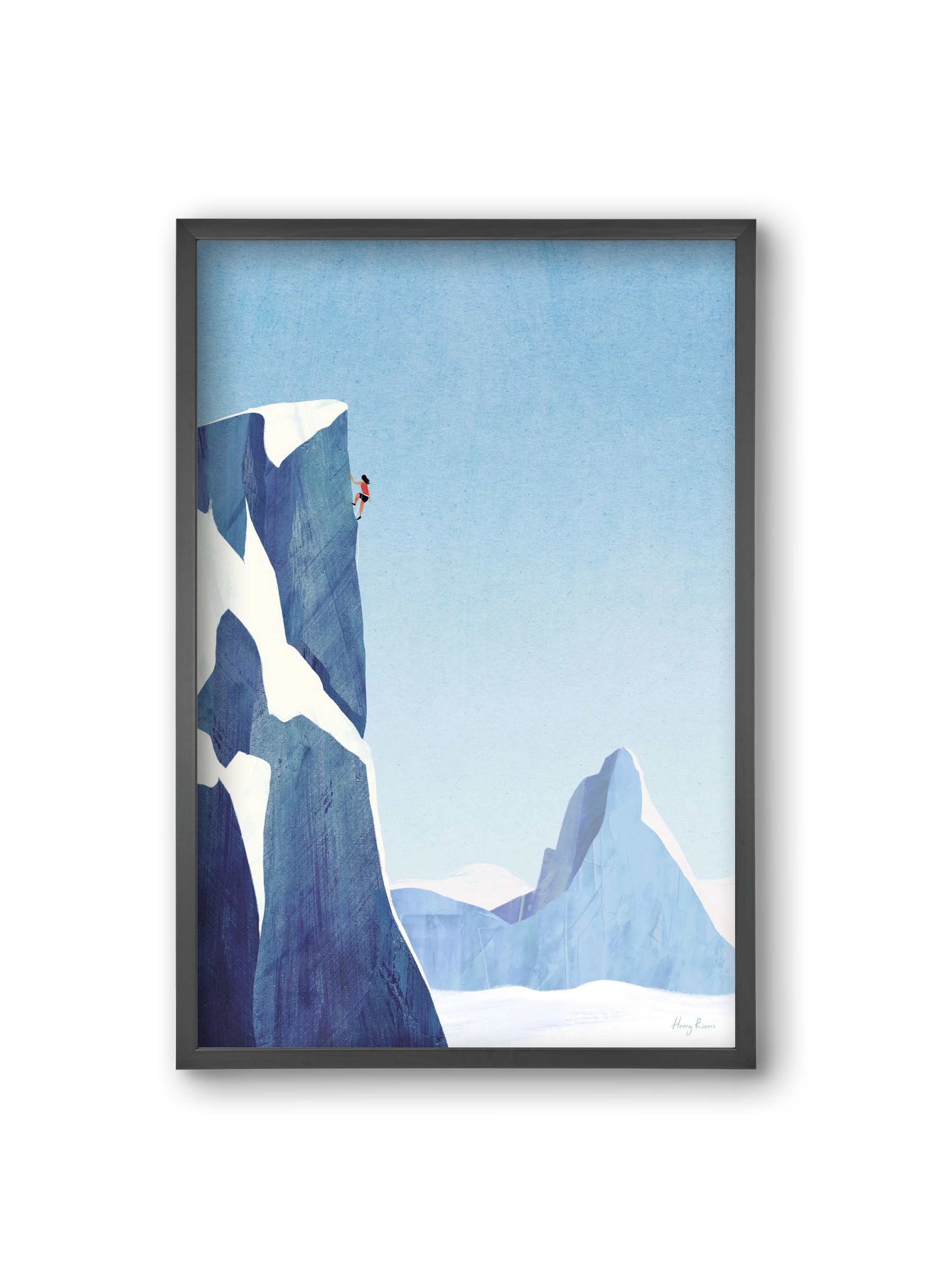 Mountain climb, 20x30 cm (20x30 cm), Fekete keret