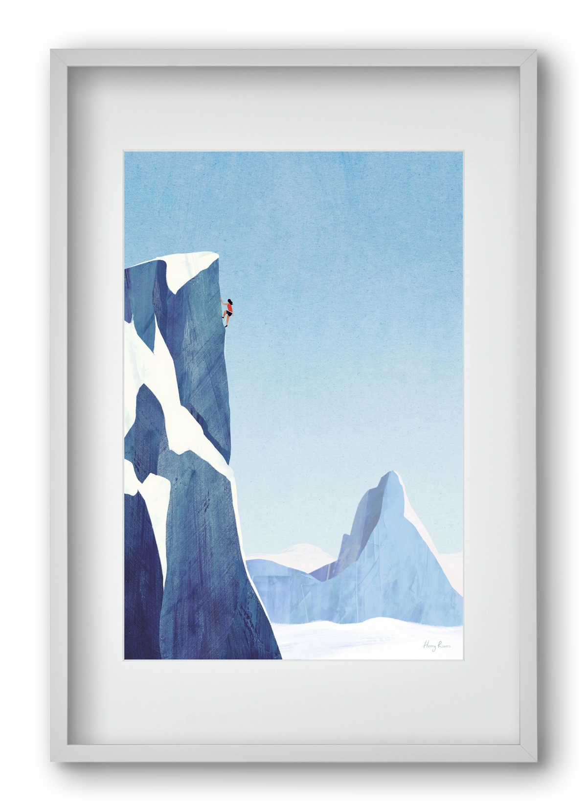 Mountain climb, 40x60 cm (30x45 cm), Fehér keret, paszpartuval