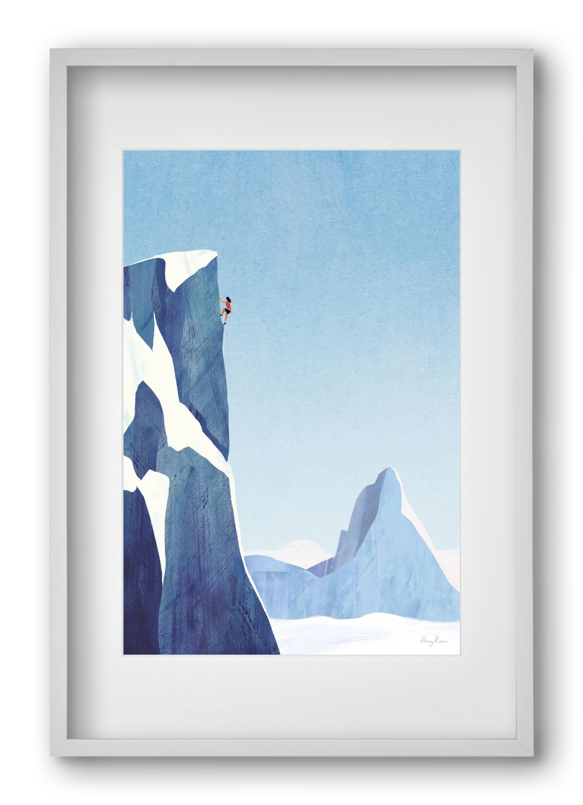 Mountain climb, 40x60 cm (30x45 cm), Fehér keret, paszpartuval