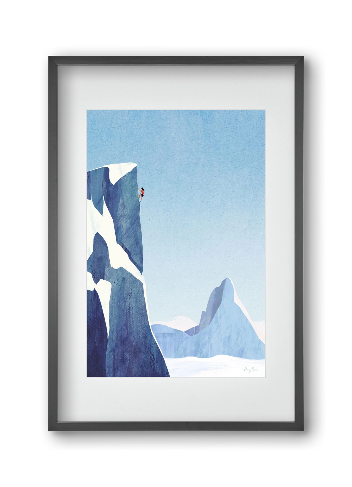 Mountain climb, 30x45 cm (20x30 cm), Fekete keret, paszpartuval