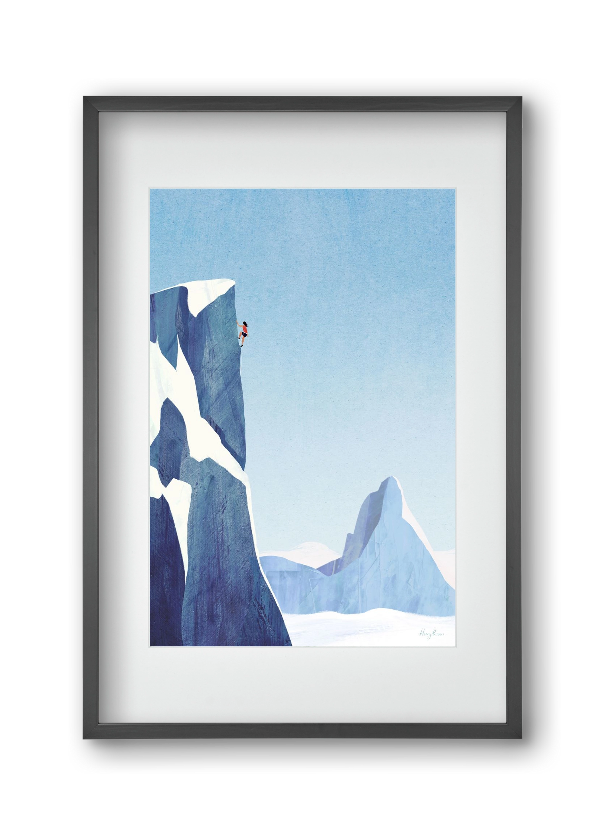 Mountain climb, 30x45 cm (20x30 cm), Fekete keret, paszpartuval