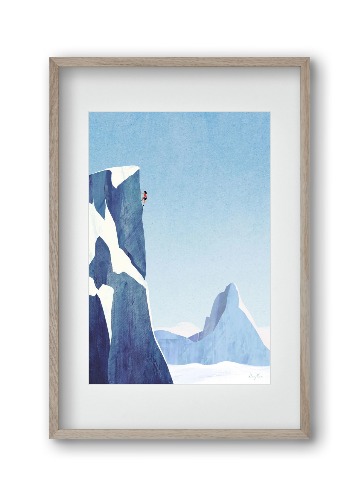 Mountain climb, 30x45 cm (20x30 cm), Tölgy keret, paszpartuval