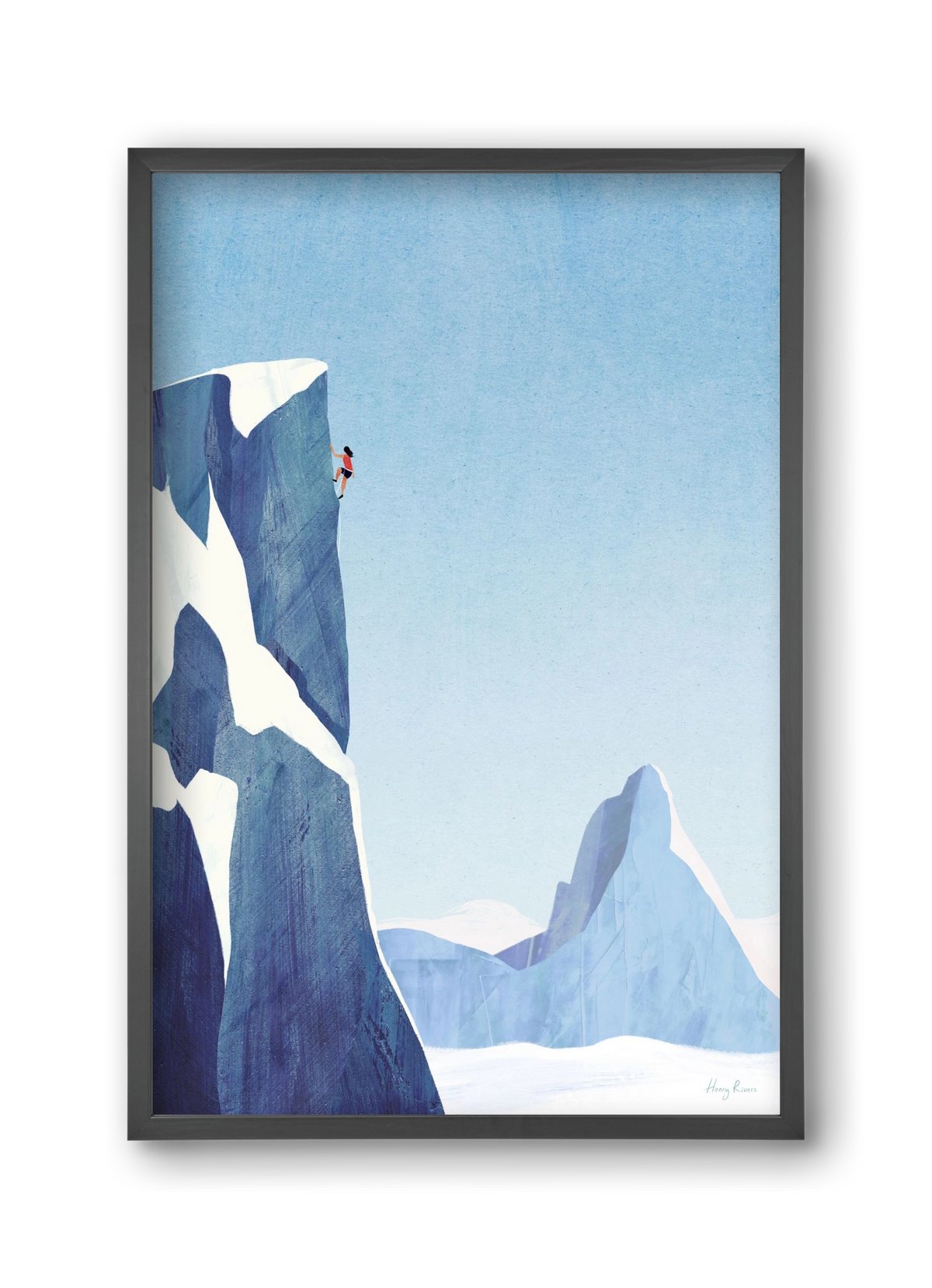 Mountain climb, 30x45 cm (30x45 cm), Fekete keret