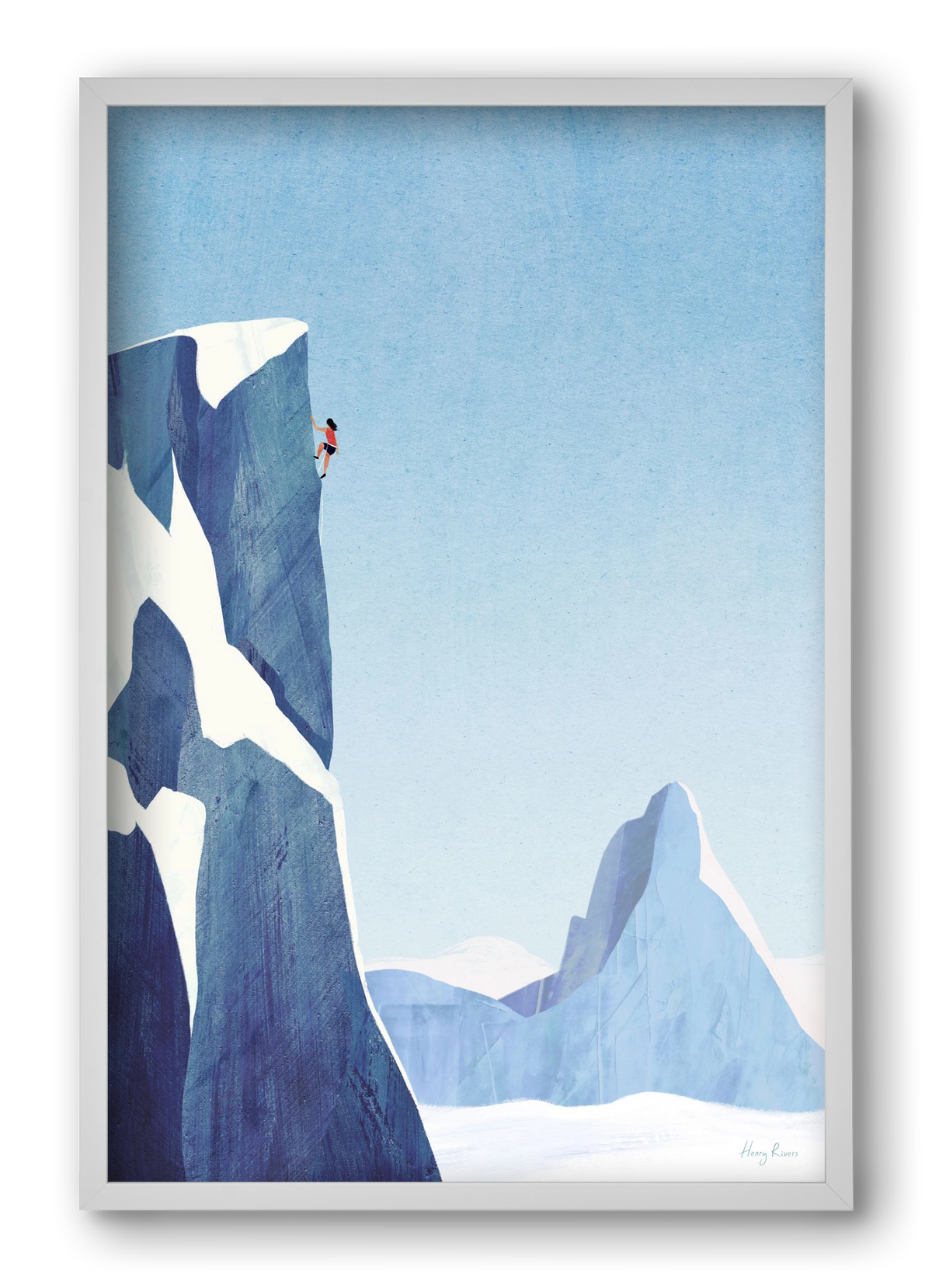 Mountain climb, 40x60 cm (40x60 cm), Fehér keret