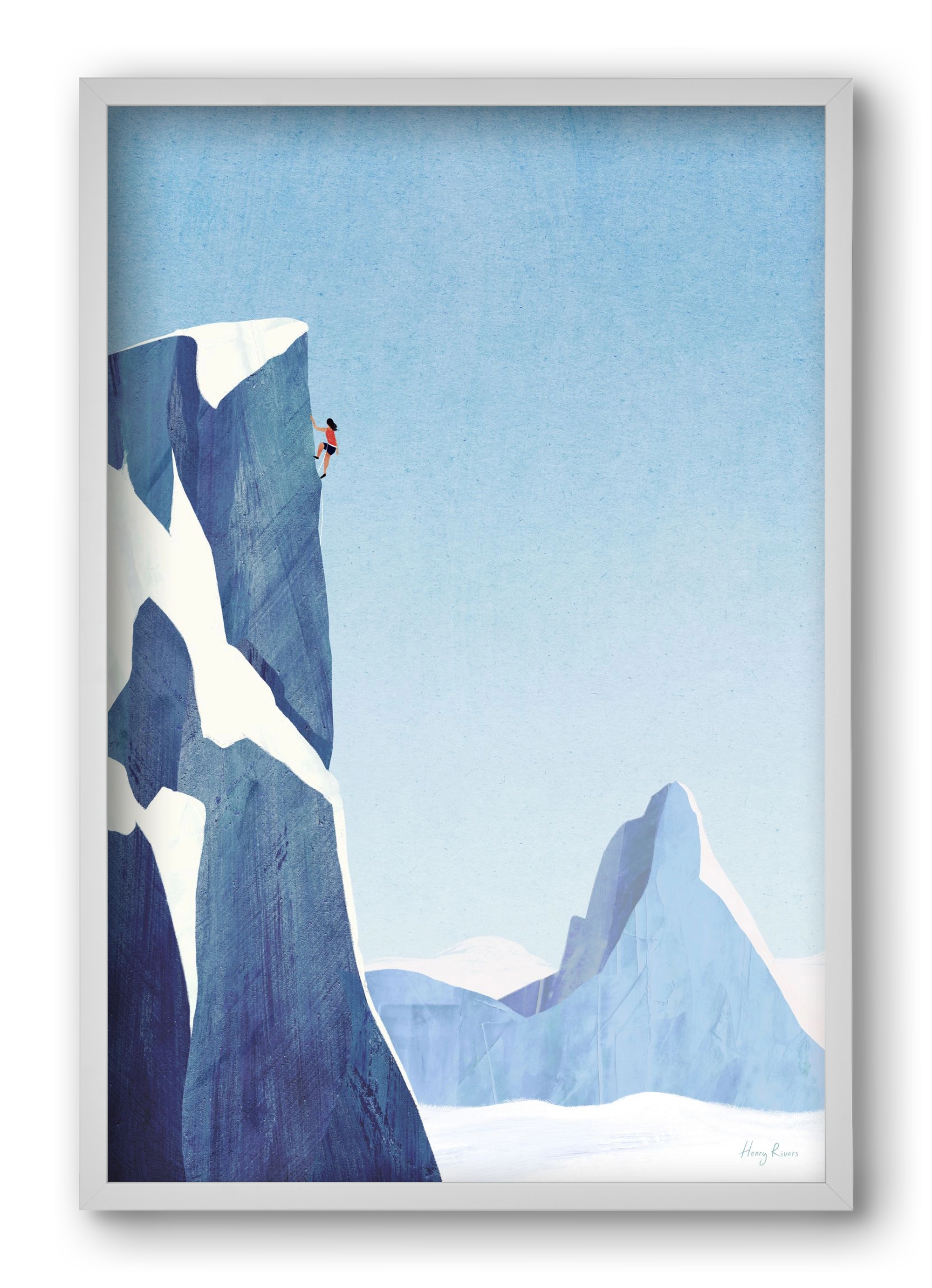 Mountain climb, 40x60 cm (40x60 cm), Fehér keret