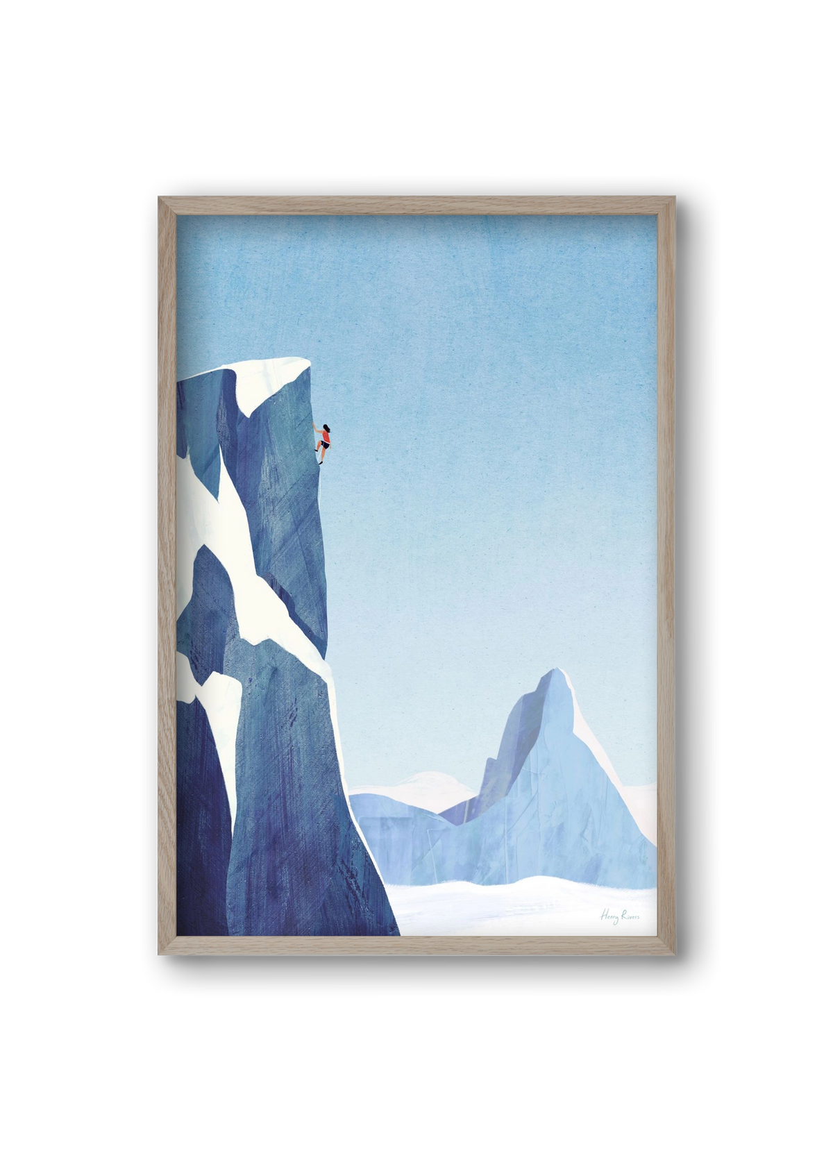 Mountain climb, 20x30 cm (20x30 cm), Tölgy keret