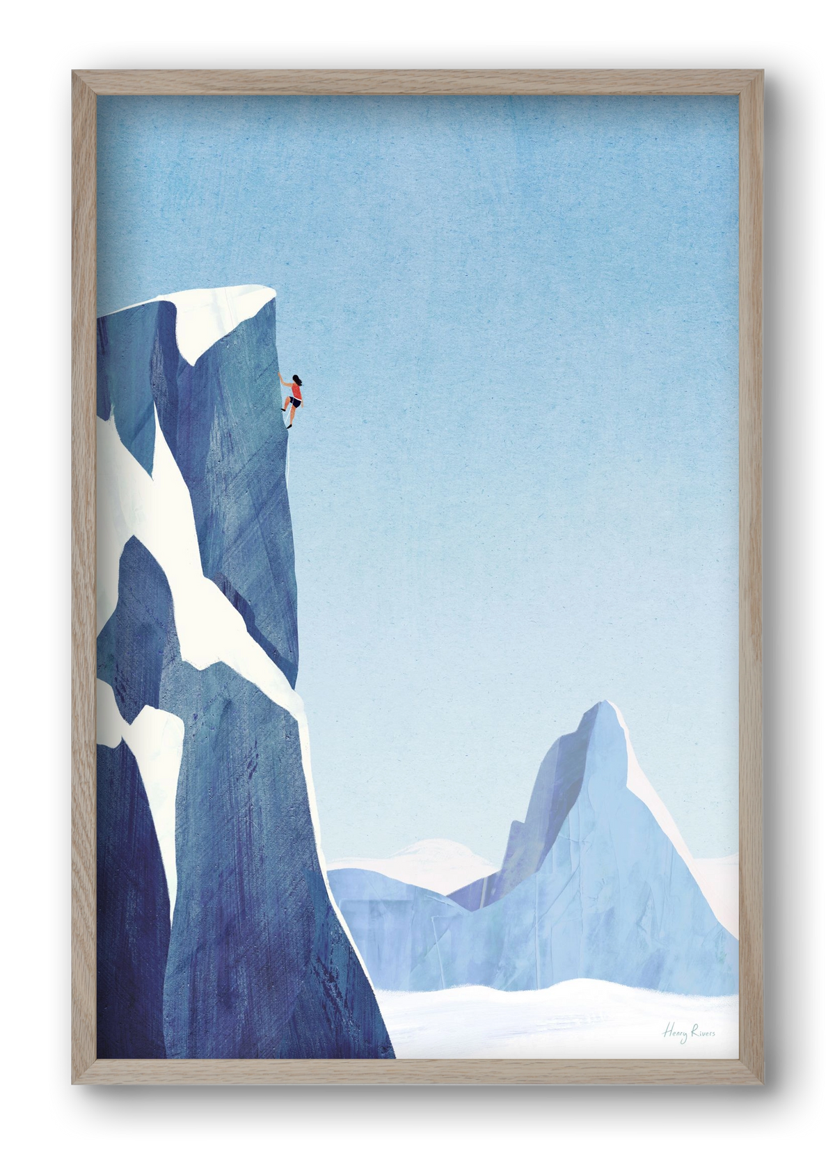 Mountain climb, 40x60 cm (40x60 cm), Tölgy keret