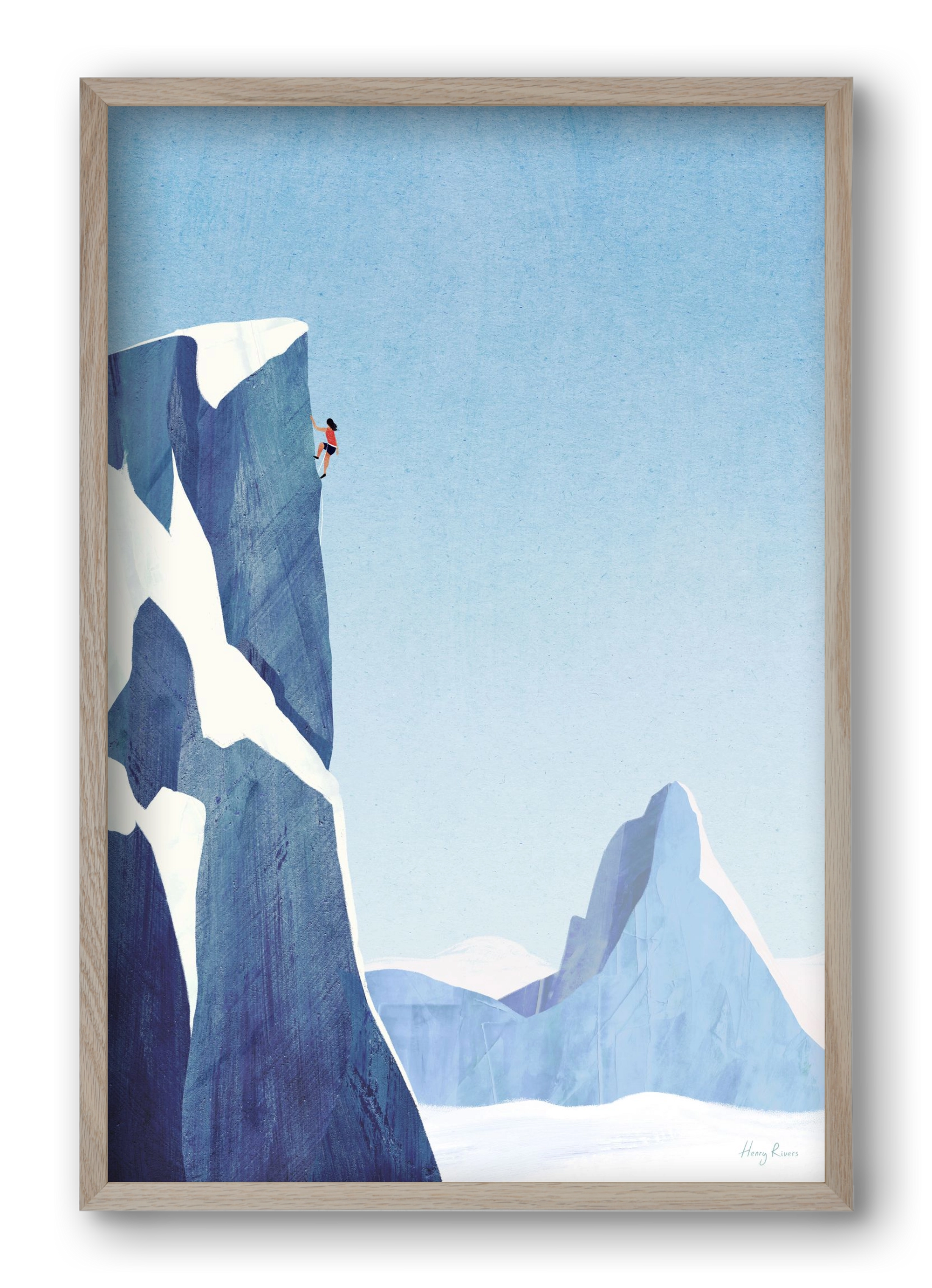 Mountain climb, 40x60 cm (40x60 cm), Tölgy keret