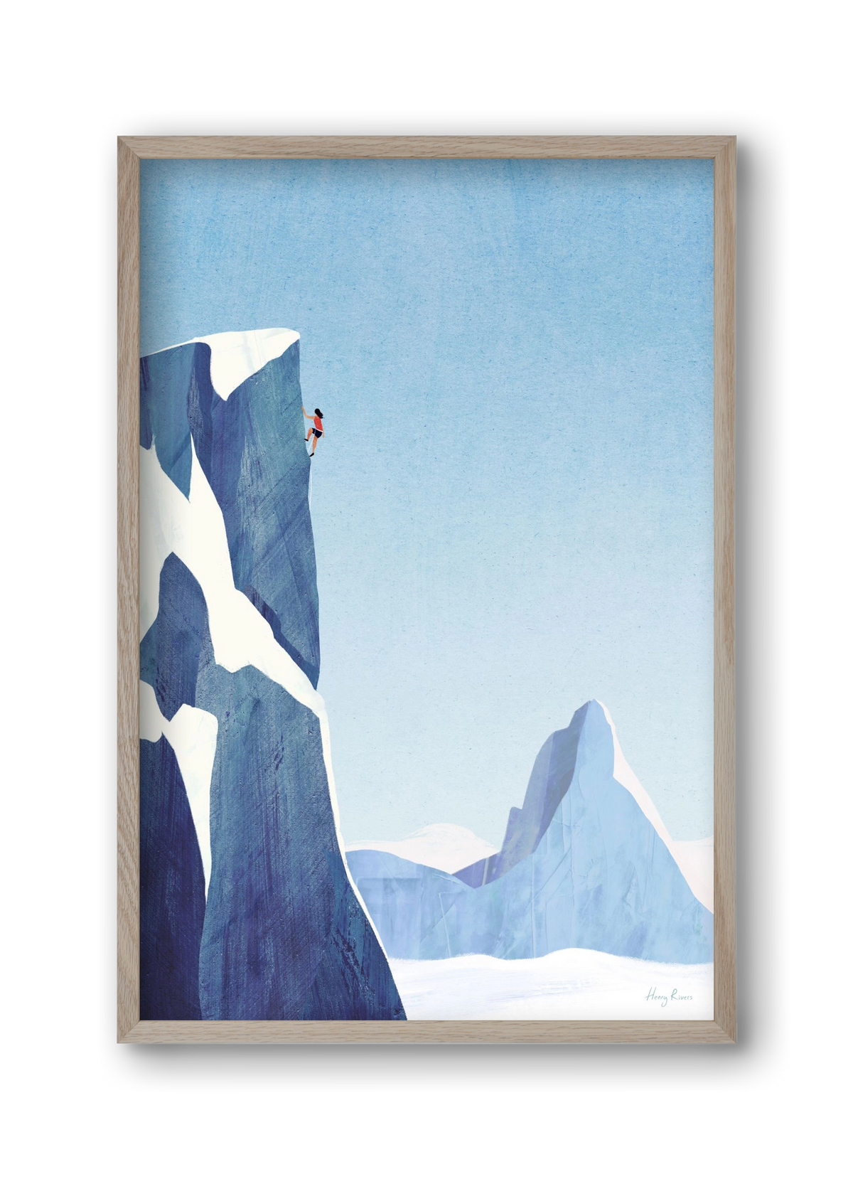 Mountain climb, 30x45 cm (30x45 cm), Tölgy keret