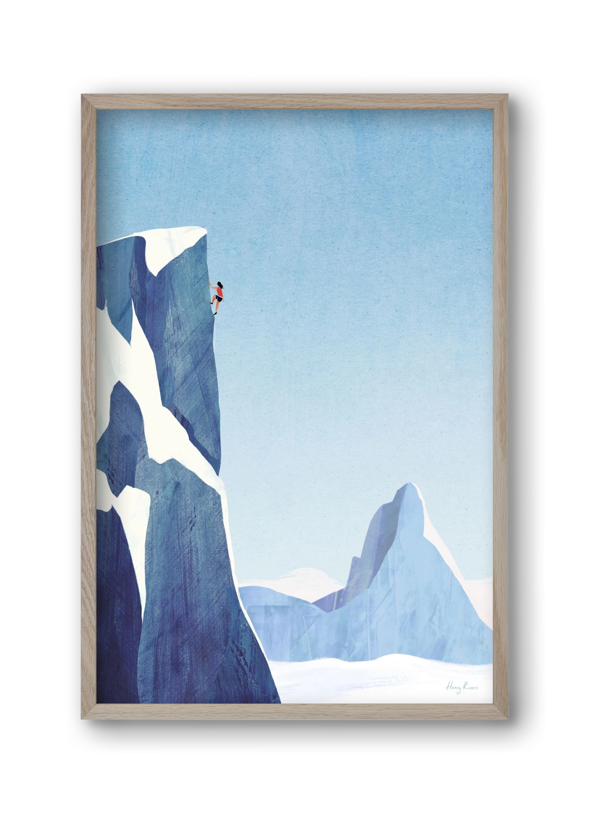 Mountain climb, 30x45 cm (30x45 cm), Tölgy keret