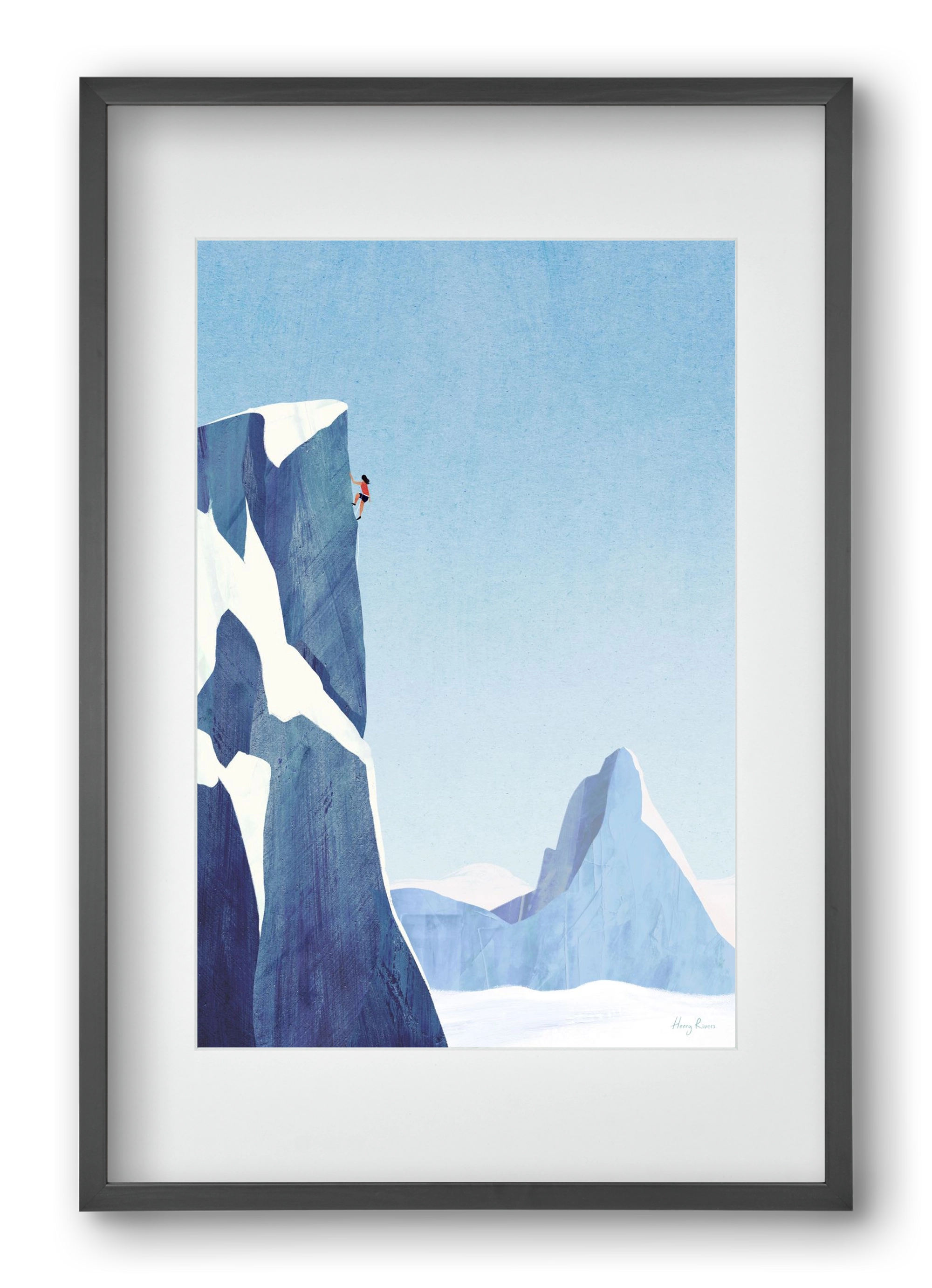 Mountain climb, 40x60 cm (30x45 cm), Fekete keret, paszpartuval