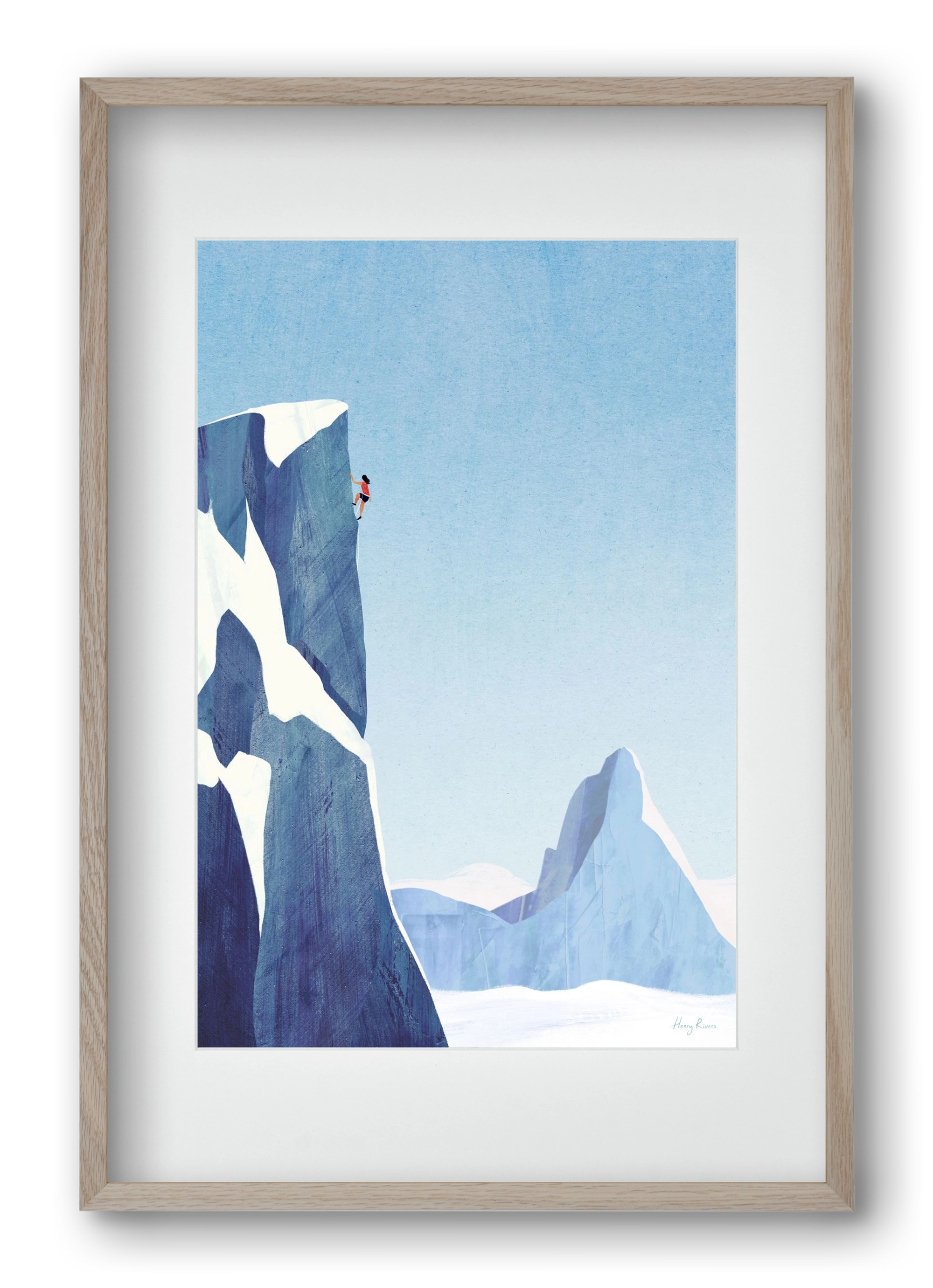 Mountain climb, 40x60 cm (30x45 cm), Tölgy keret, paszpartuval