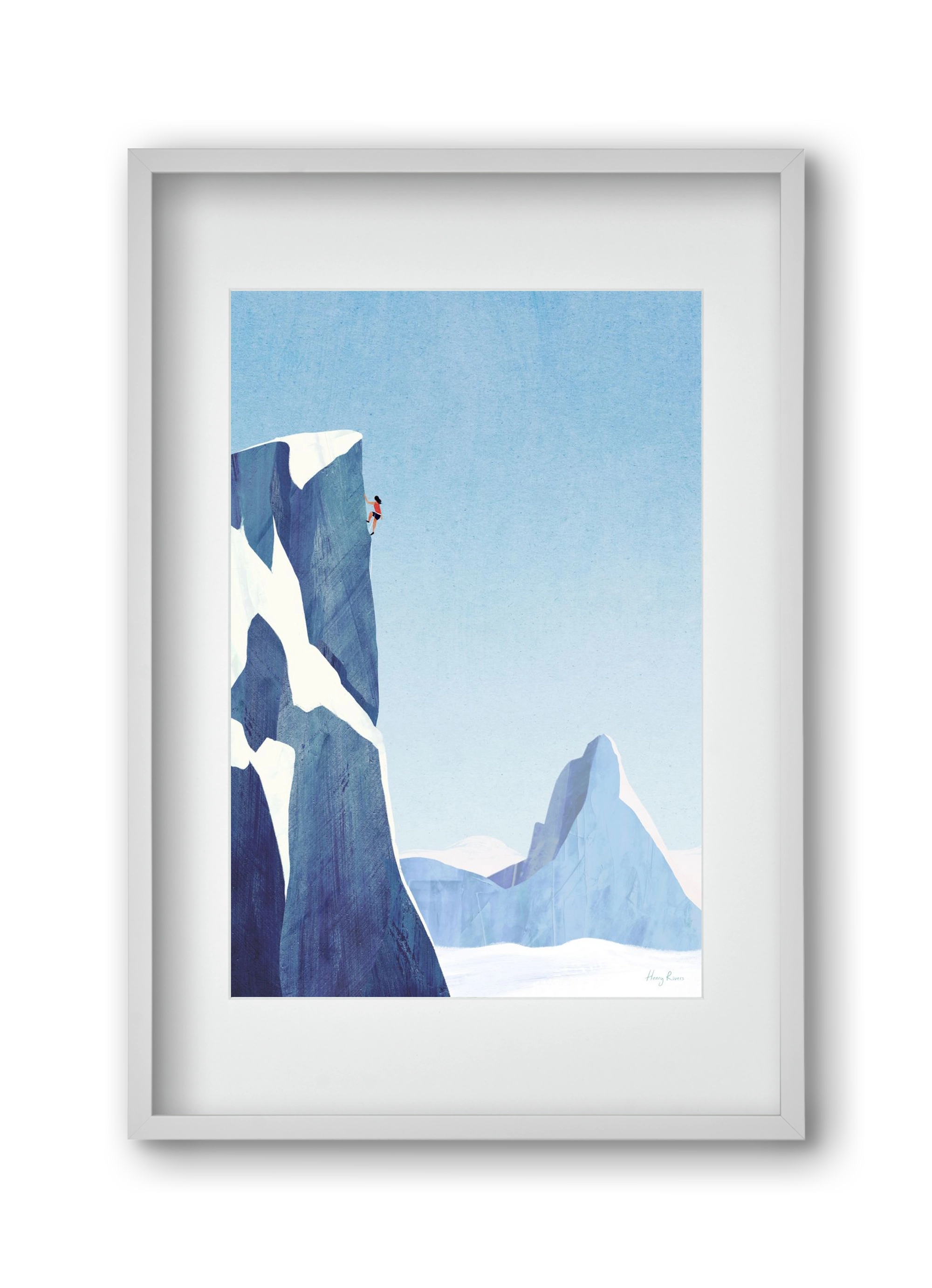 Mountain climb, 30x45 cm (20x30 cm), Fehér keret, paszpartuval