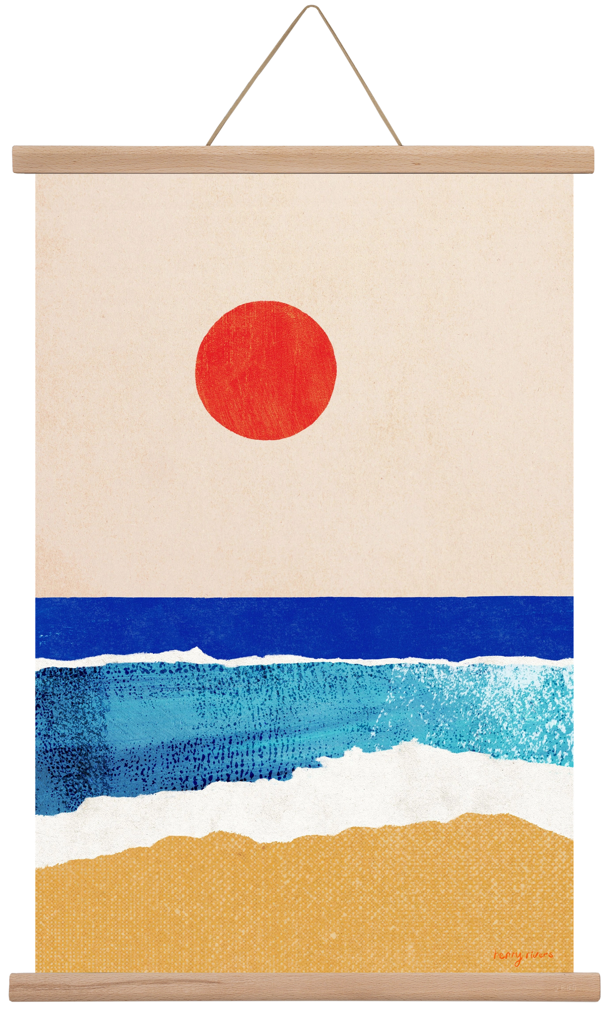 Ocean sunrise, 40x60 cm (40x60 cm), Tölgy akasztó