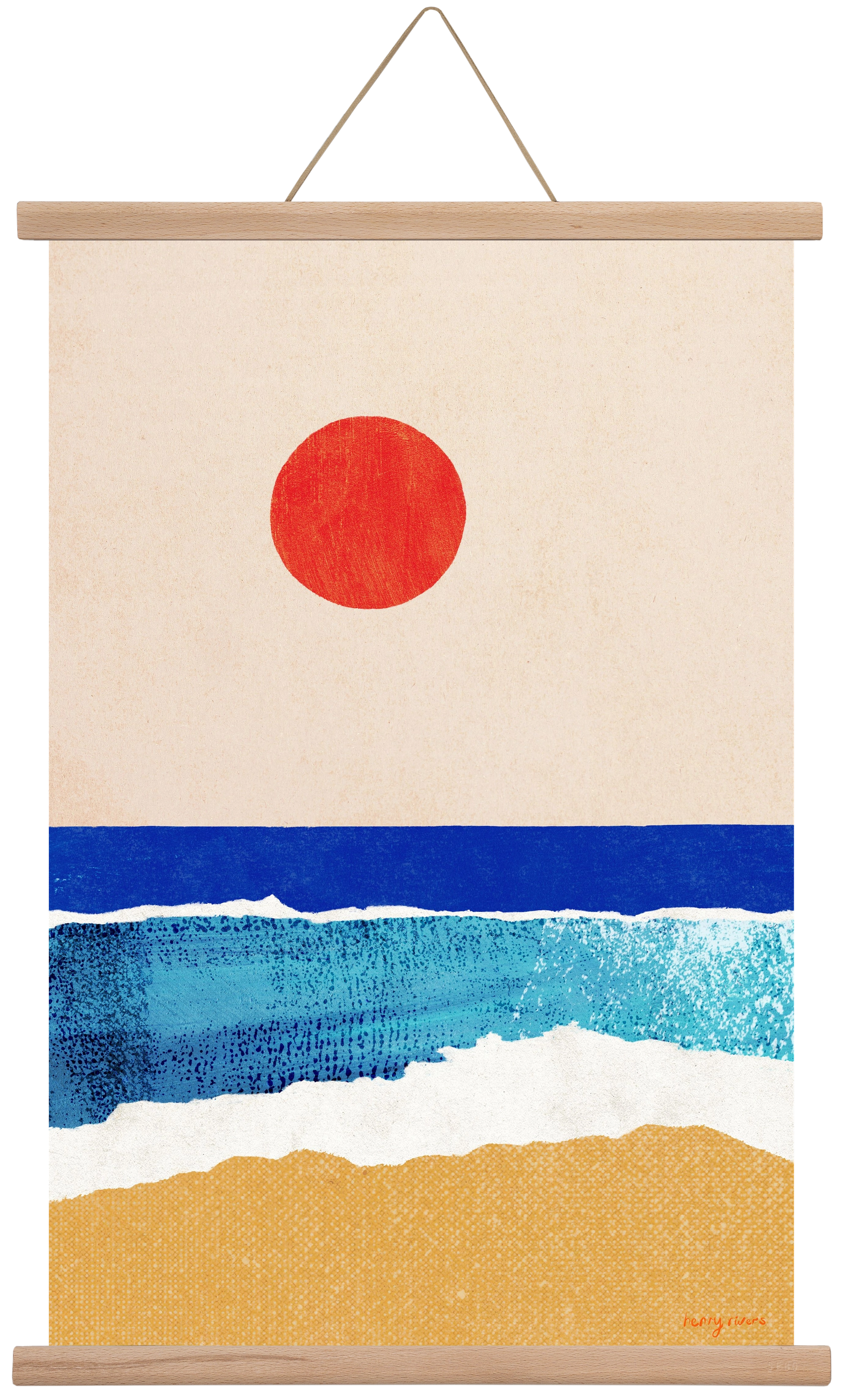 Ocean sunrise, 40x60 cm (40x60 cm), Tölgy akasztó