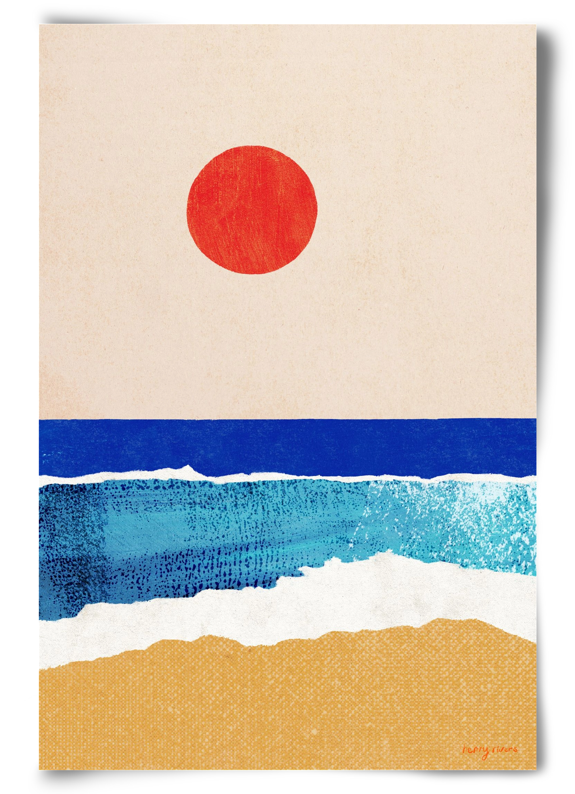 Ocean sunrise, 60x90 cm, Keret nélkül