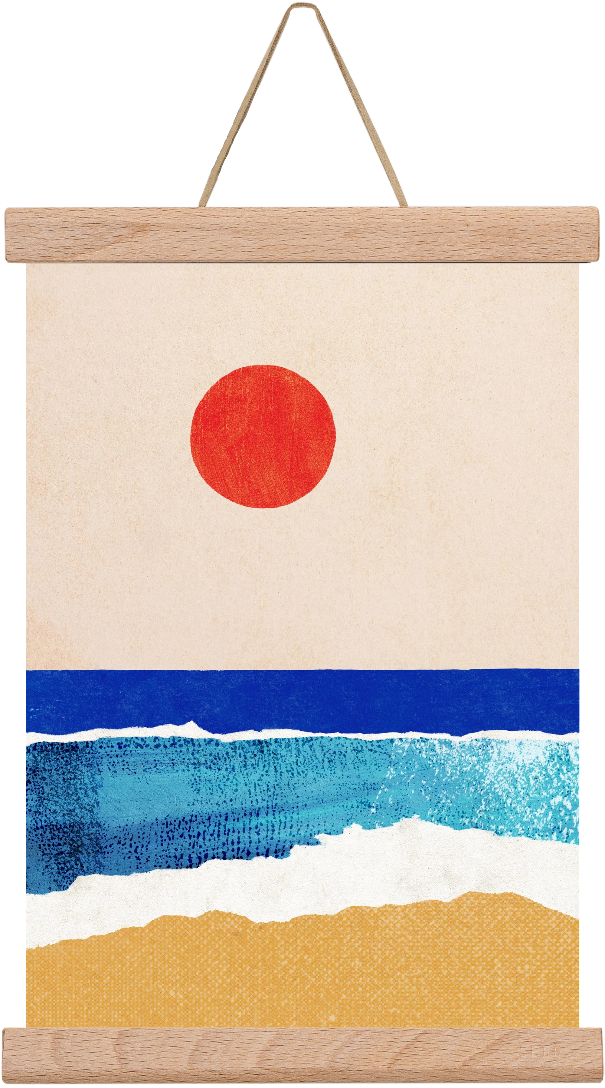 Ocean sunrise, 20x30 cm (20x30 cm), Tölgy akasztó