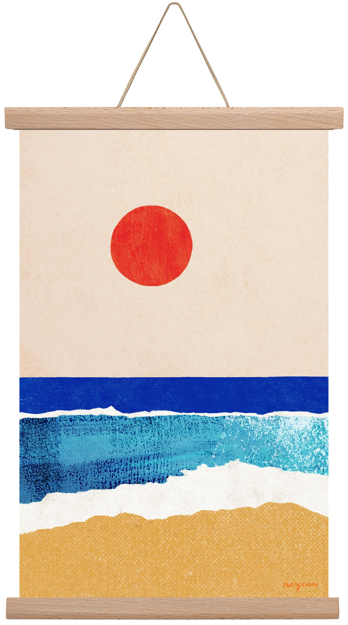 Ocean sunrise, 30x45 cm (30x45 cm), Tölgy akasztó