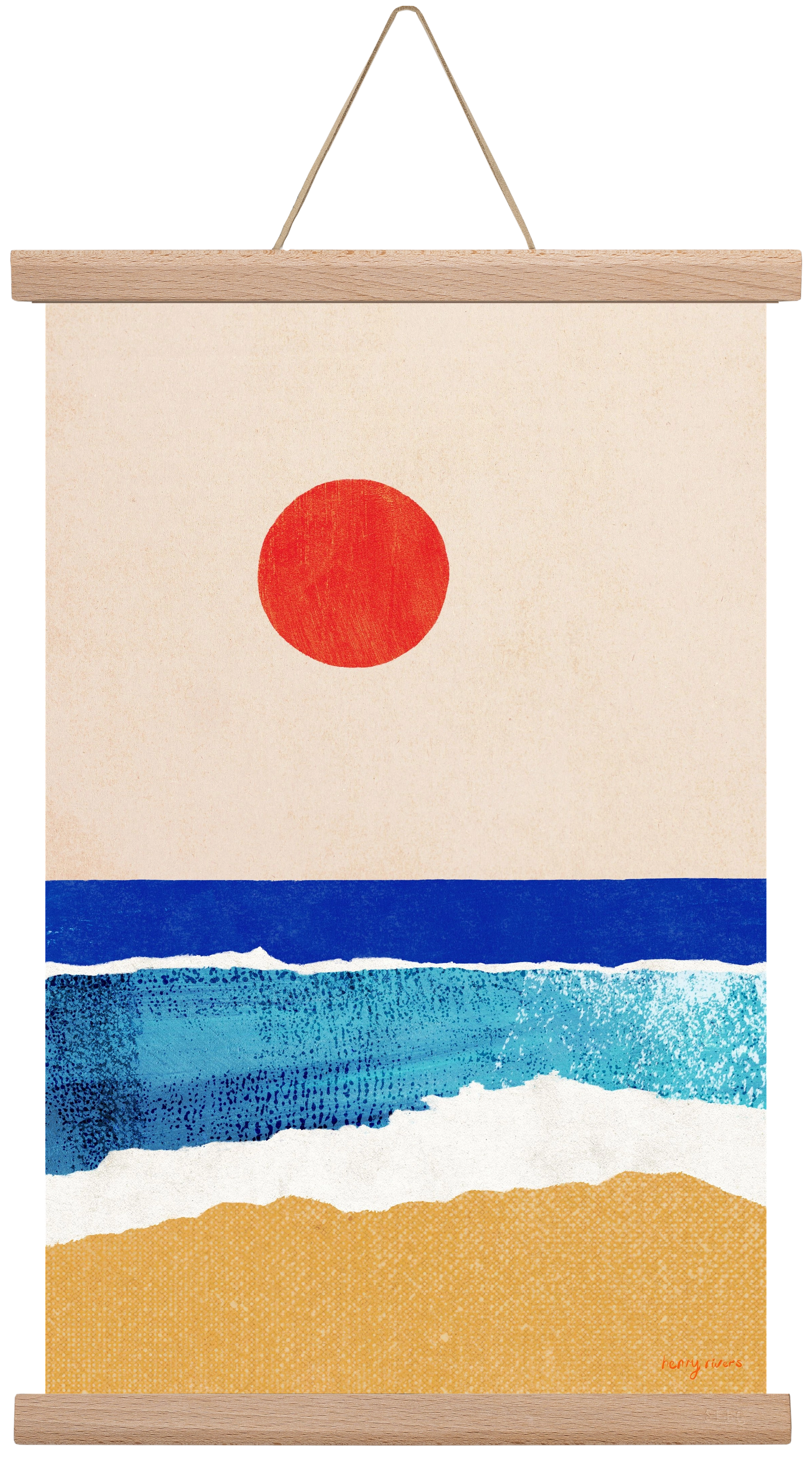 Ocean sunrise, 30x45 cm (30x45 cm), Tölgy akasztó